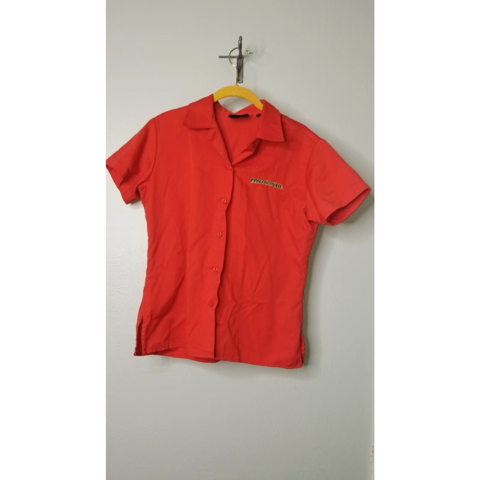 Etro VINTAGE Margaritaville Womens S Button-Down Embroidered Red Shirt Size S / US 4 / IT 40 - 3 Thumbnail