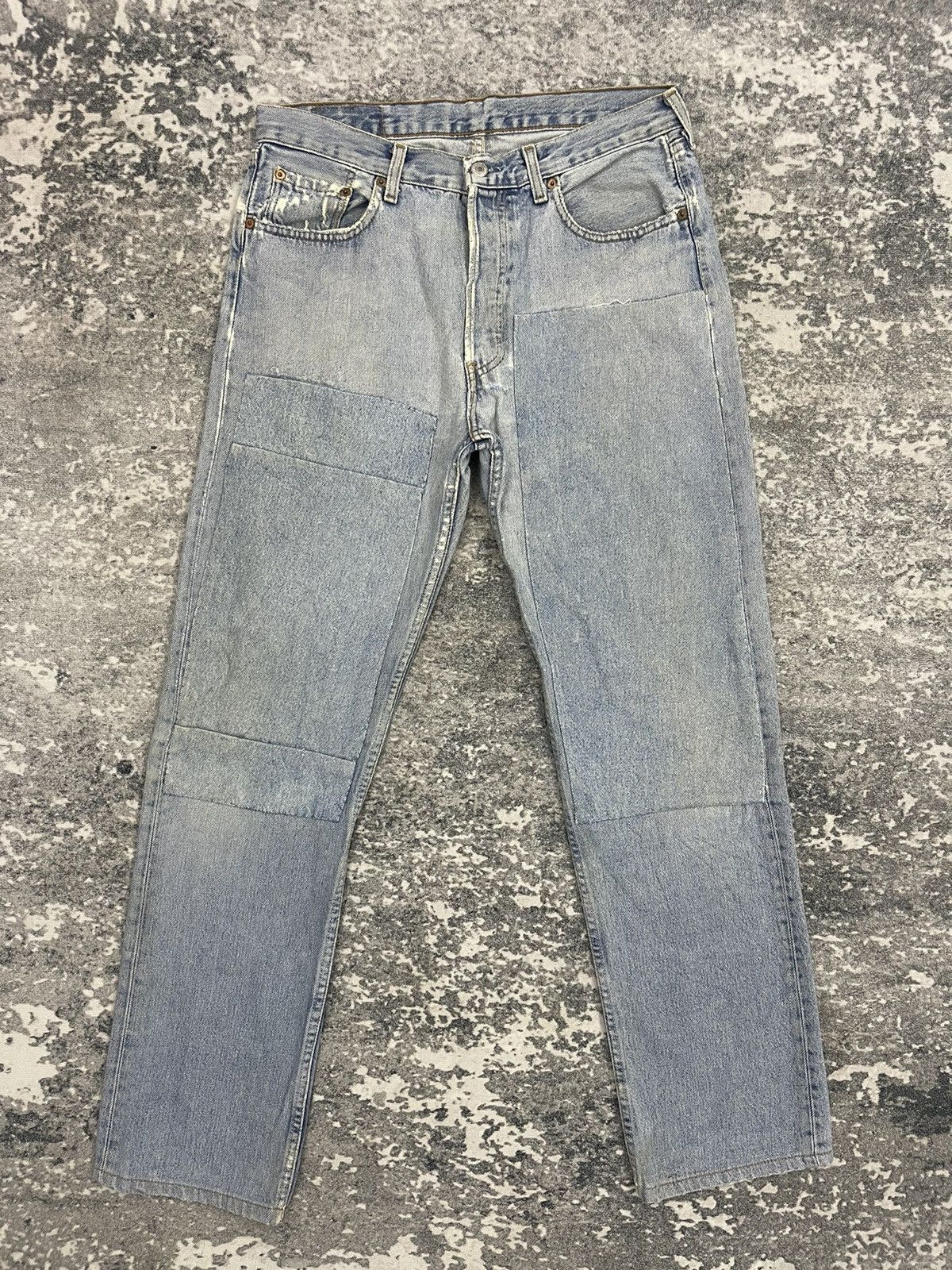 Levi's Vintage 80s Levis 501 Distressed Denim Size US 33 - 1 Thumbnail
