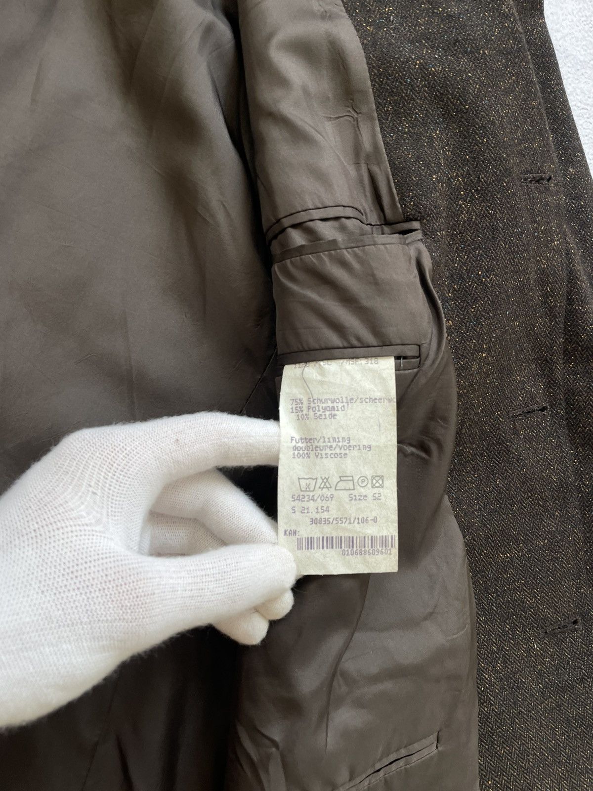 Vintage × Yves Saint Laurent Vintage YVES SAINT LAURENT Blazer Jacket Mens Size 52 Brown Size 52S - 8 Thumbnail