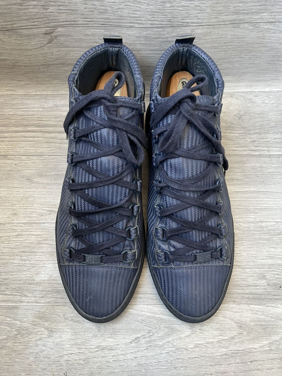 Balenciaga Balenciaga arena carbon blue hi-top sneakers sz 41 Size US 8 / EU 41 - 3 Thumbnail