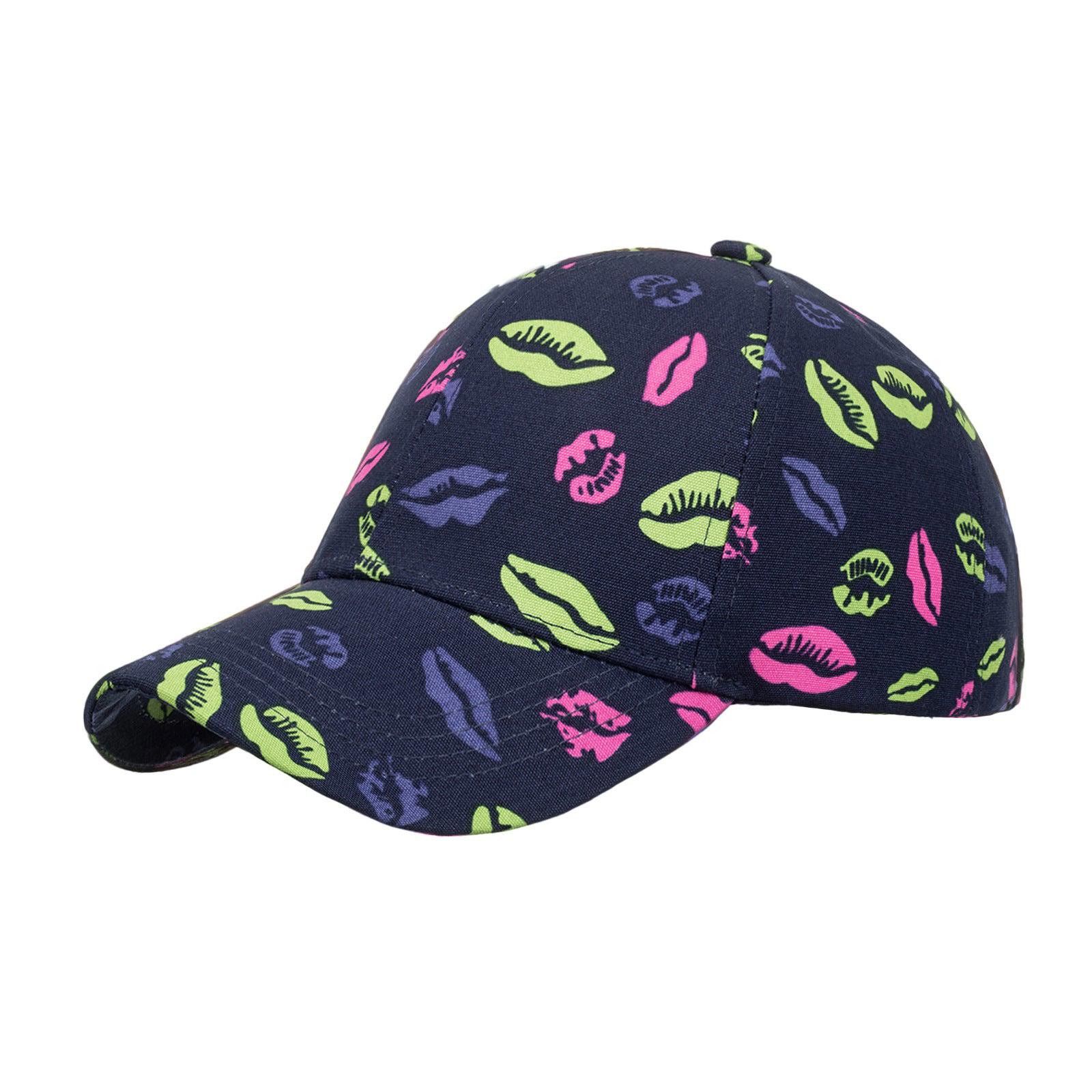 Other All-Over Multicolour Lips Print Baseball Cap | Pop Art Size ONE SIZE - 5 Thumbnail