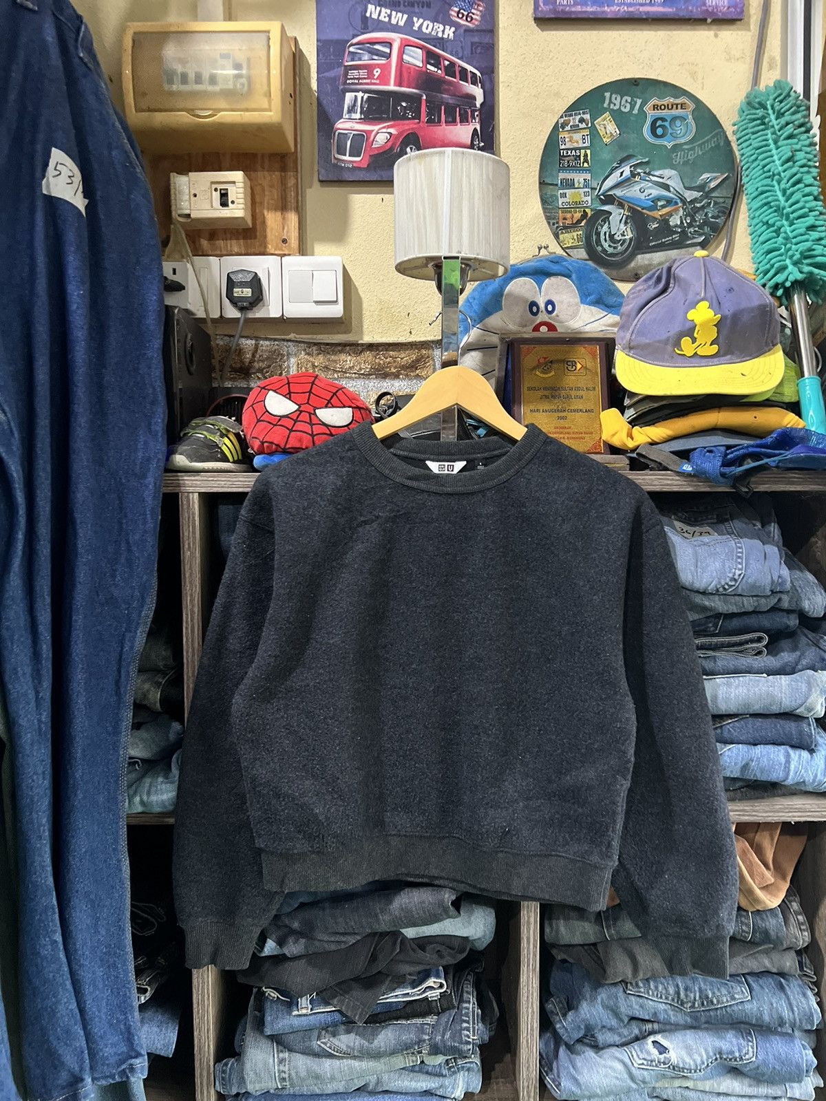 Lemaire × Uniqlo 🔥Uniqlo U Lemaire Mohair Cropped Crewneck Sweatshirt Size US S / EU 44-46 / 1 - 1 Thumbnail