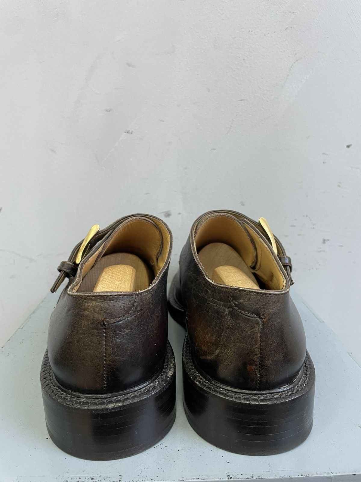 Other intage Hand Made leather loafers brogue shoes England style Size US 8 / EU 41 - 6 Thumbnail