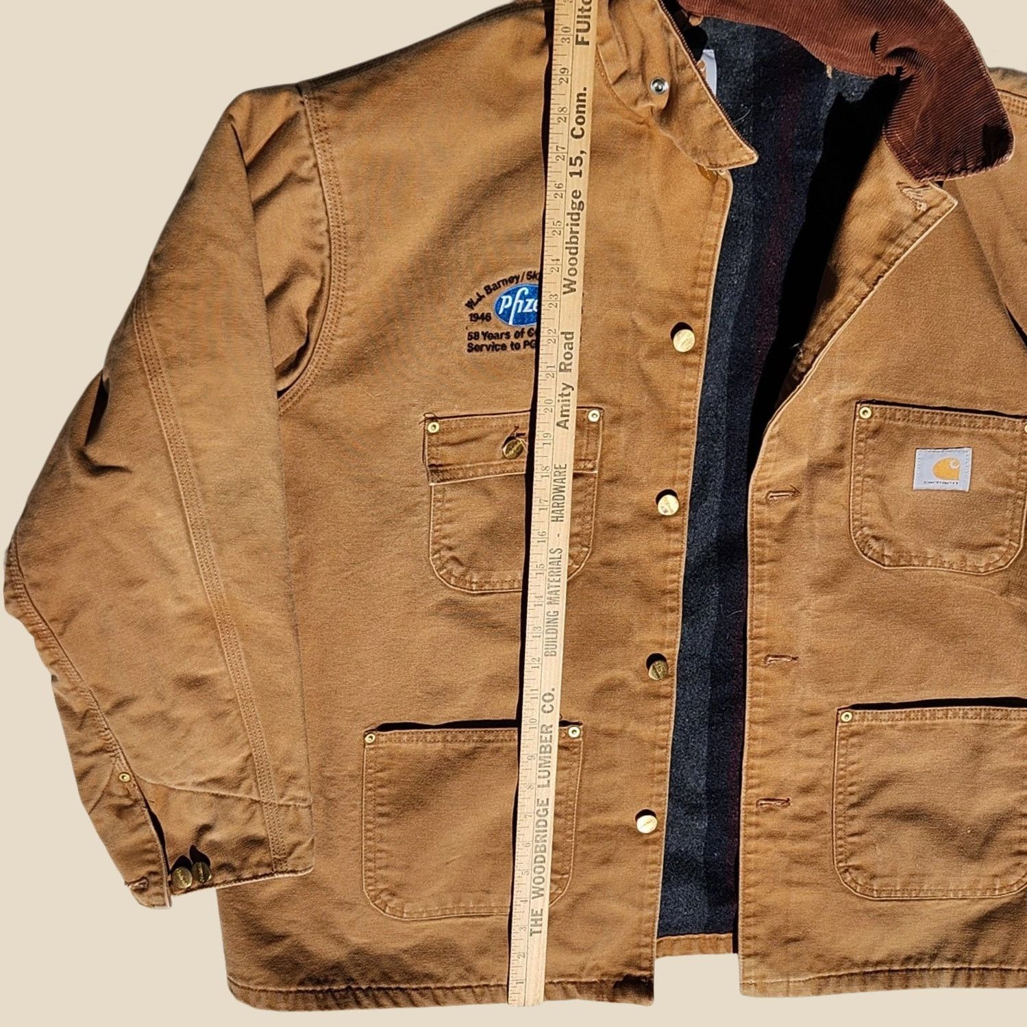 Carhartt Carhartt - C01 Chore Coat 2000s 48R Blanket Lined - USA made Size US XL / EU 56 / 4 - 13 Thumbnail