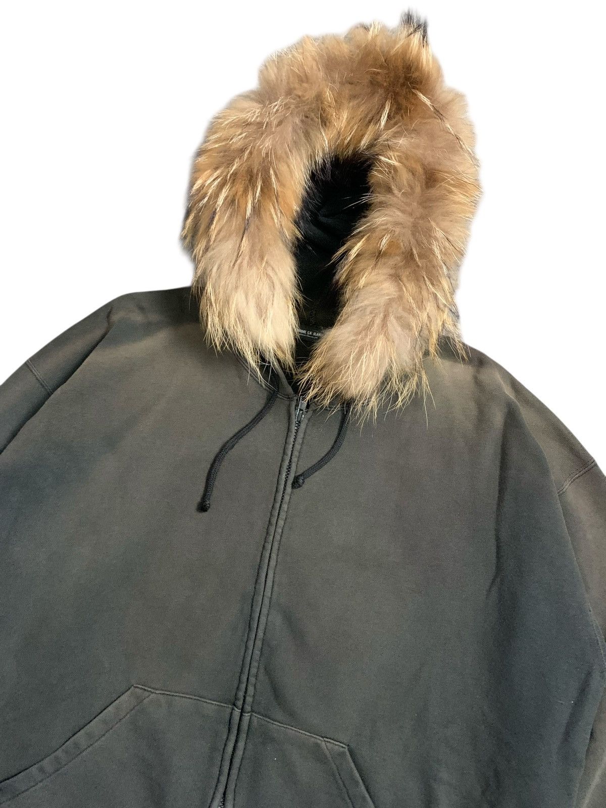 20471120 SUNFADED COMME CA DU MODE DISTRESSED FUR ZIP HOODIE Size US L / EU 52-54 / 3 - 3 Thumbnail