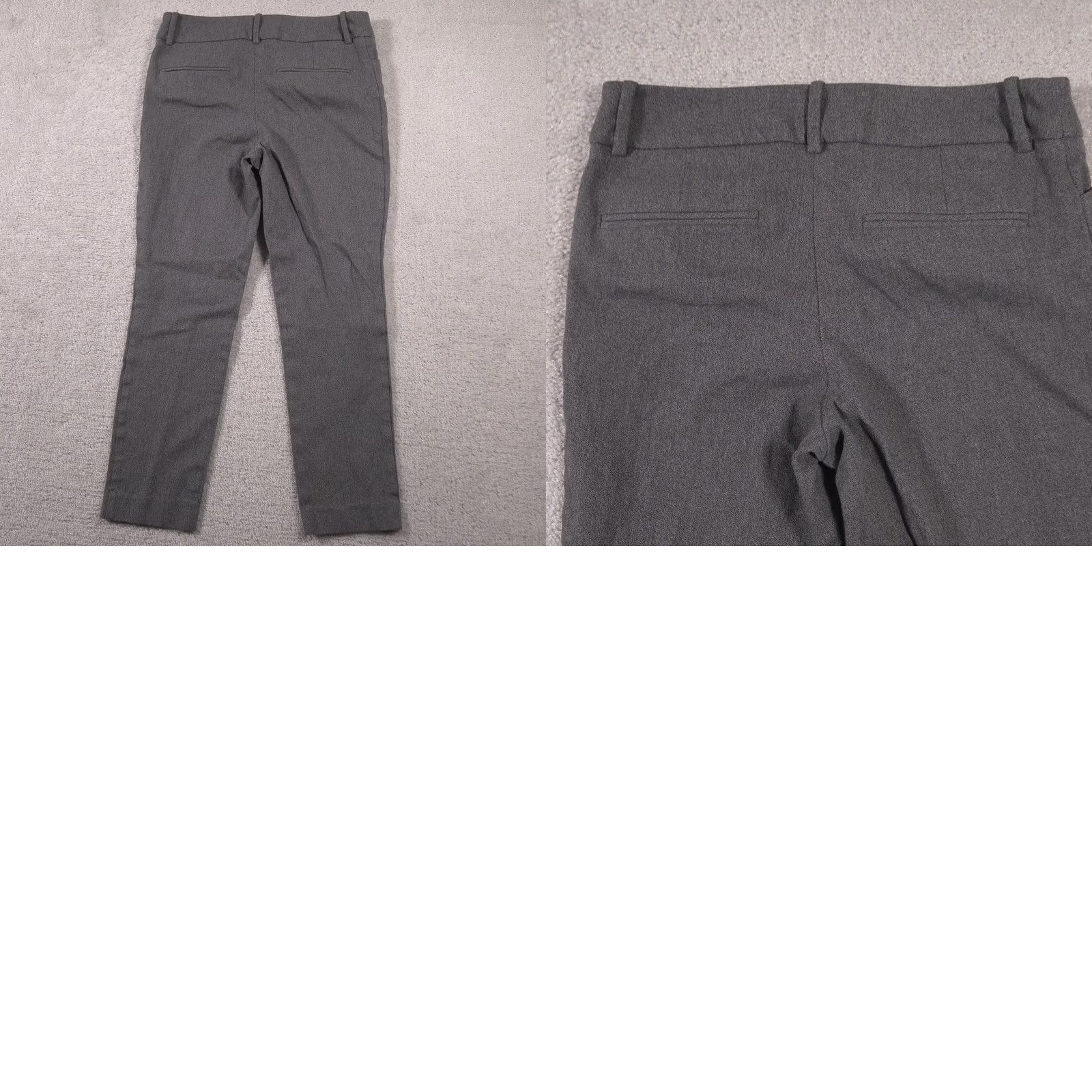 Vintage A New Day Pants Womens 6 Gray Stretch Slim Fit Trousers Cotton Blend Dress Pants Casual Workwear Size 28" / US 6 / IT 42 - 9 Thumbnail