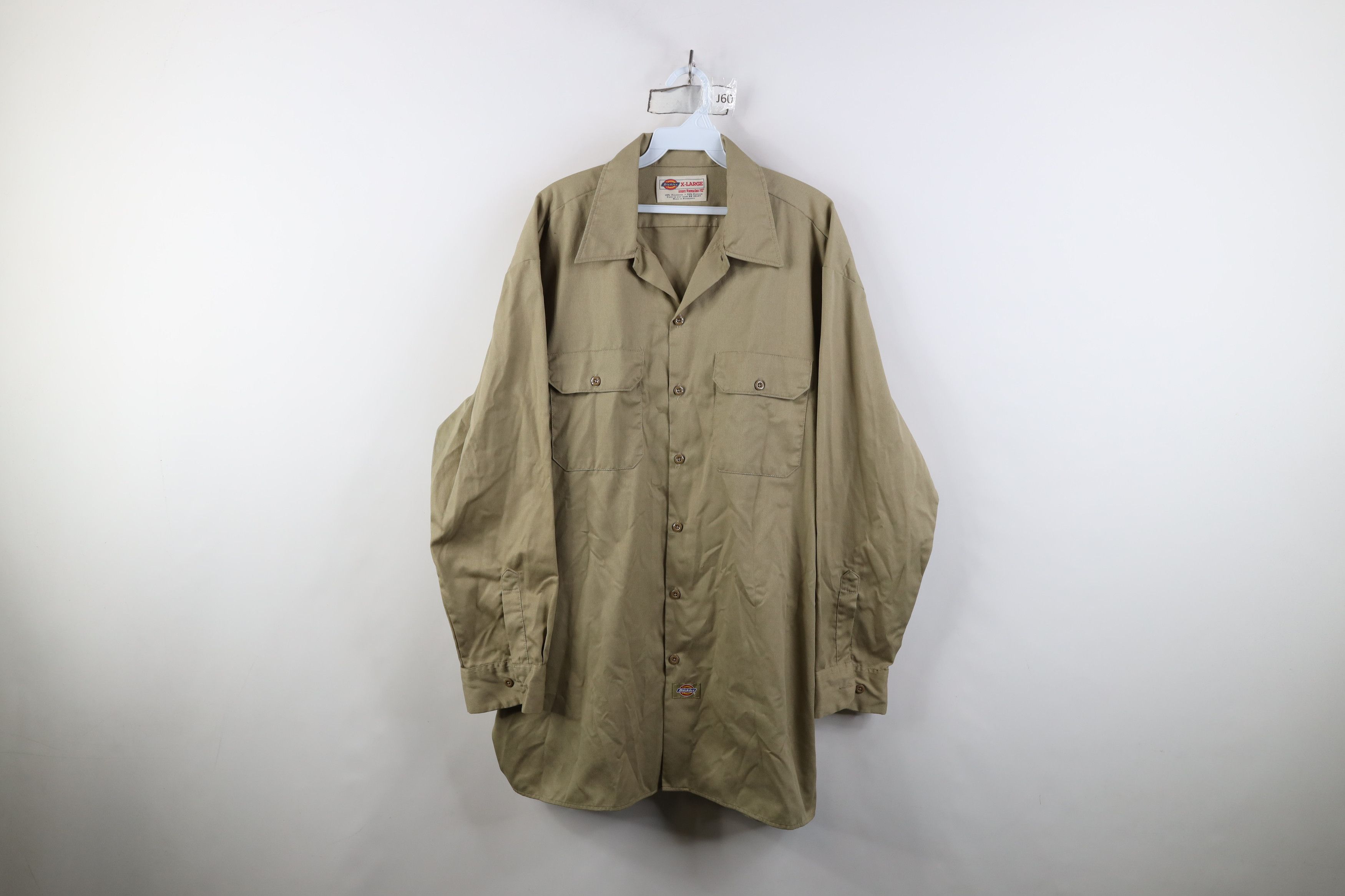 Dickies Vintage 90s Dickies Mechanic Long Sleeve Button Shirt Size US XL / EU 56 / 4 - 1 Thumbnail