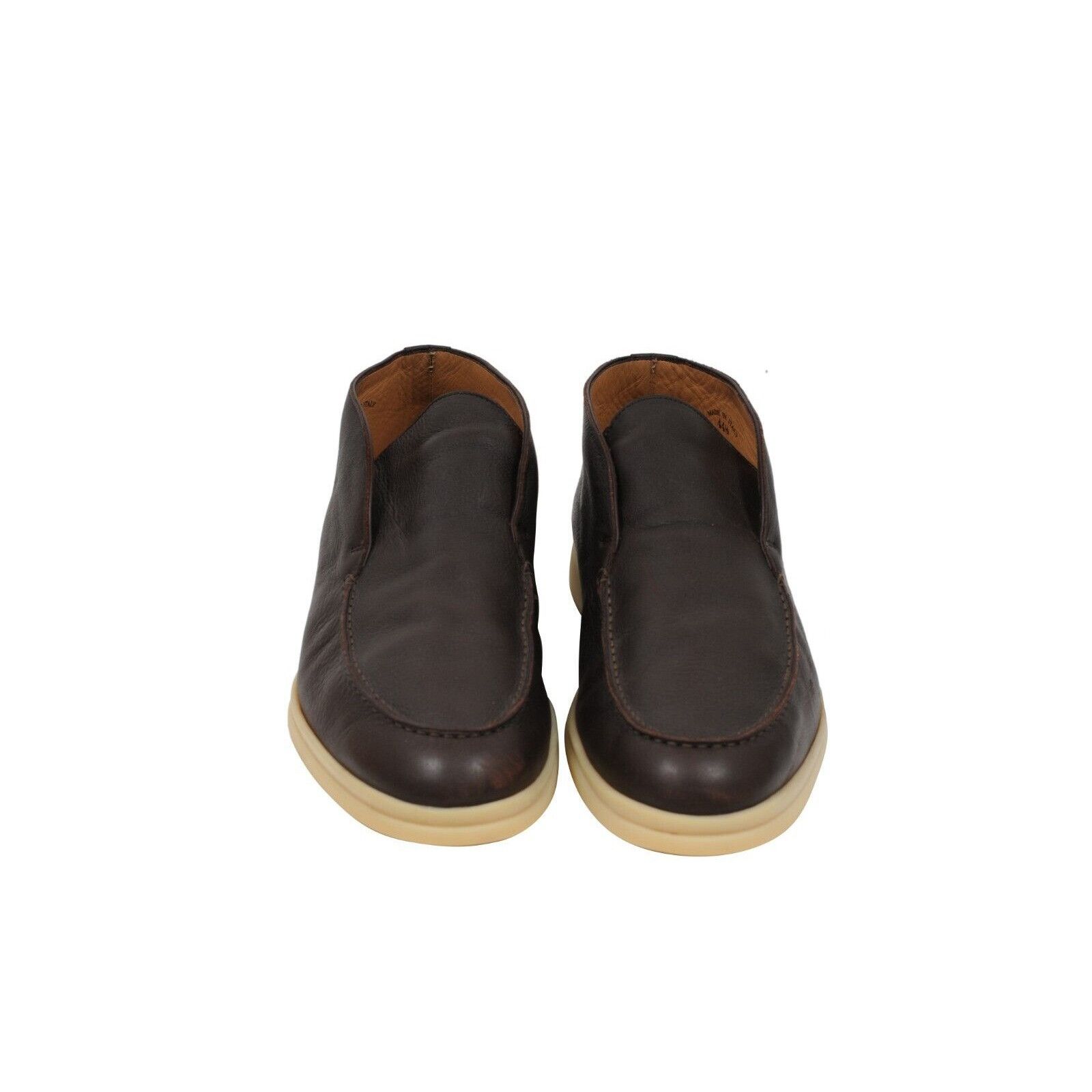 Loro Piana Brown Leather Open Walk Boots - 01881 Size US 11.5 / EU 44-45 - 2 Thumbnail