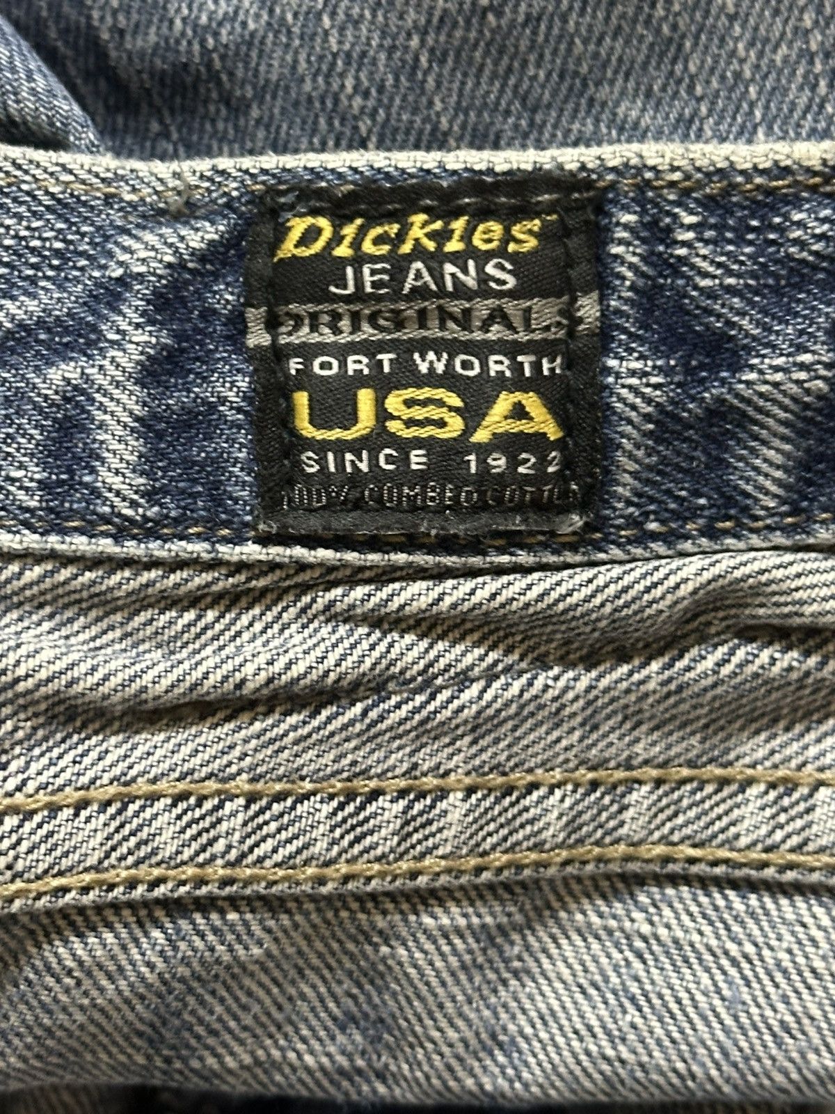 Dickies Vintage Dickies Faded Wash Whiskers Style Wide Leg Baggy Size US 34 / EU 50 - 10 Thumbnail