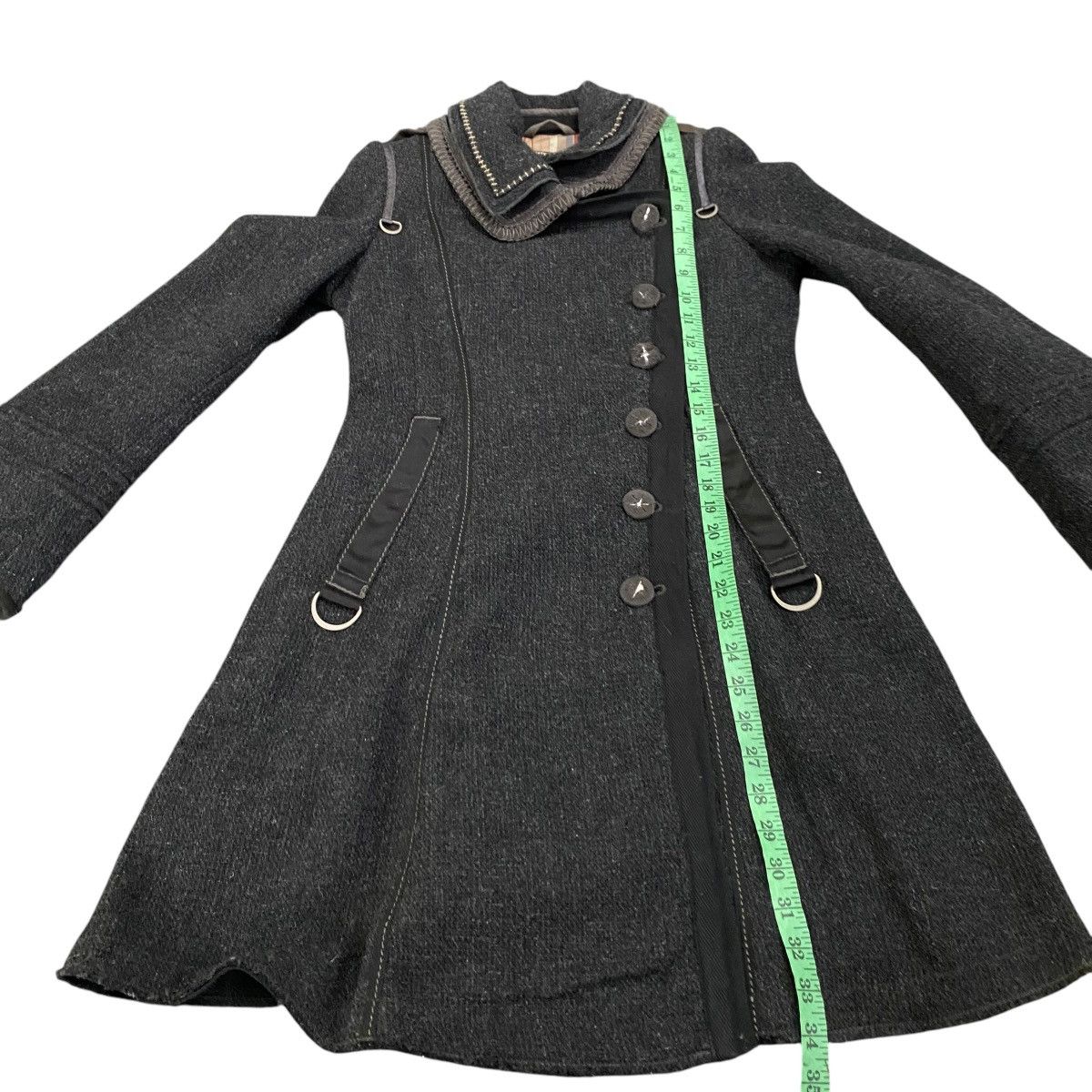Marithe + Francois Girbaud × Vintage Vintage Marithe Francois Girbaud Wool Long Jacket S Size Size S / US 4 / IT 40 - 18 Thumbnail