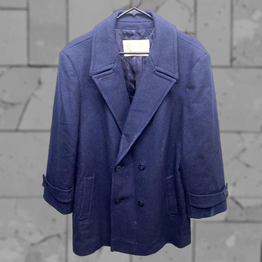 Pendleton VINTAGE Pendleton Women’s Peacoat Wool Blue Size 16 Casual Coat Size XXL / US 16-18 / IT 52-54 - 1 Thumbnail