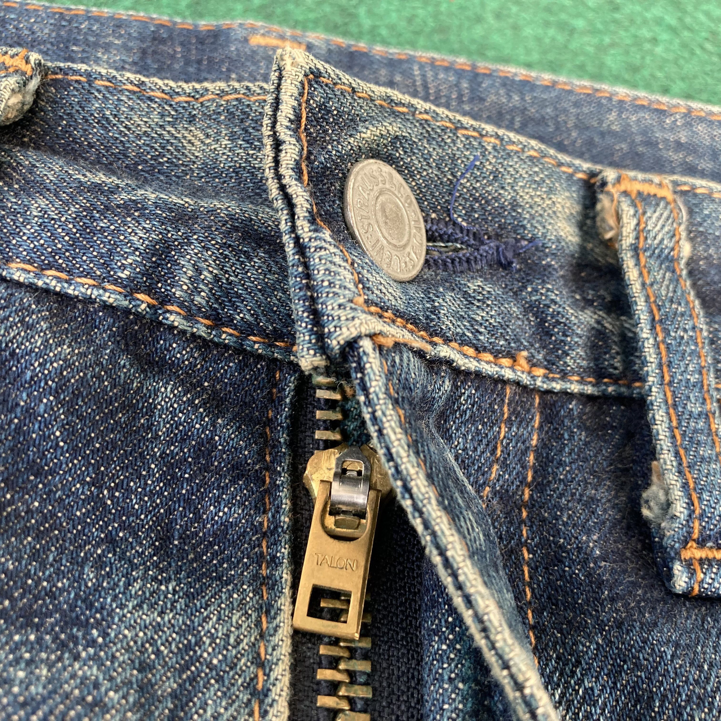 Levi's 28x30 Vtg Levis 502 Japan Big E Redline Selvedge Denim Jeans Size US 28 / EU 44 - 5 Thumbnail