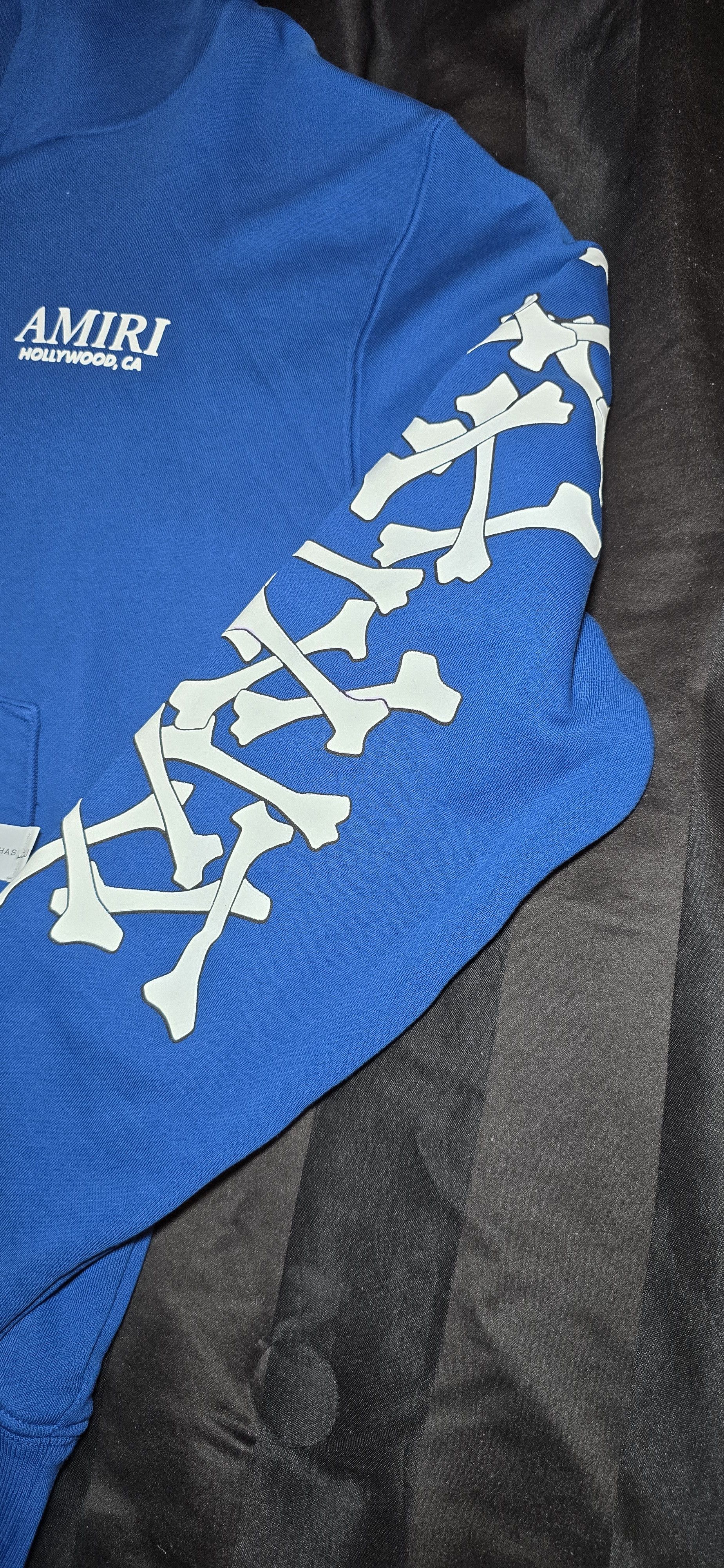 Amiri AMIRI BONES STACKED HOODIE BLUE SZ L Size US L / EU 52-54 / 3 - 2 Thumbnail