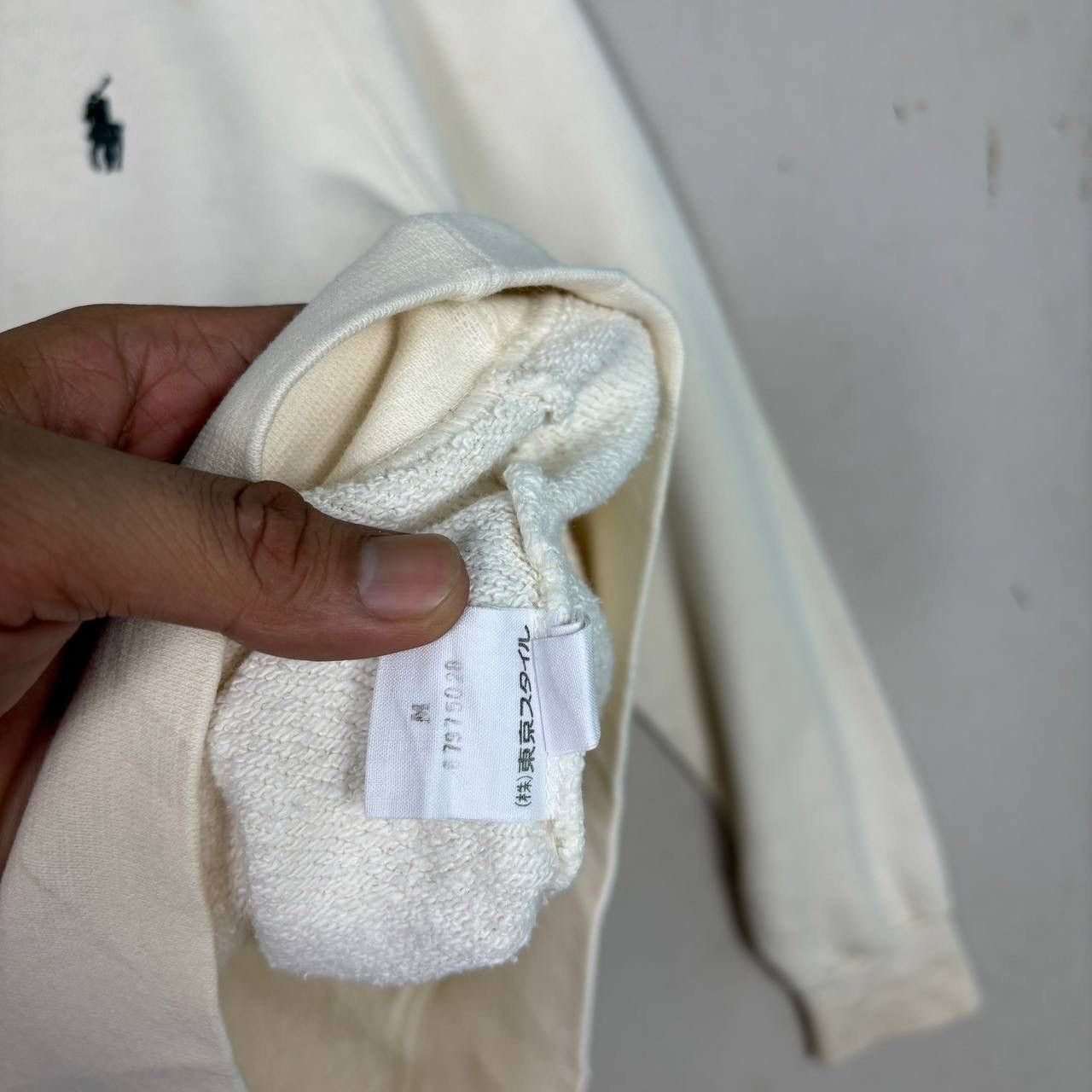 Polo Ralph Lauren Vtg Ralph Lauren White Crewneck Sweatshirt Tokyo Style Size US S / EU 44-46 / 1 - 7 Thumbnail