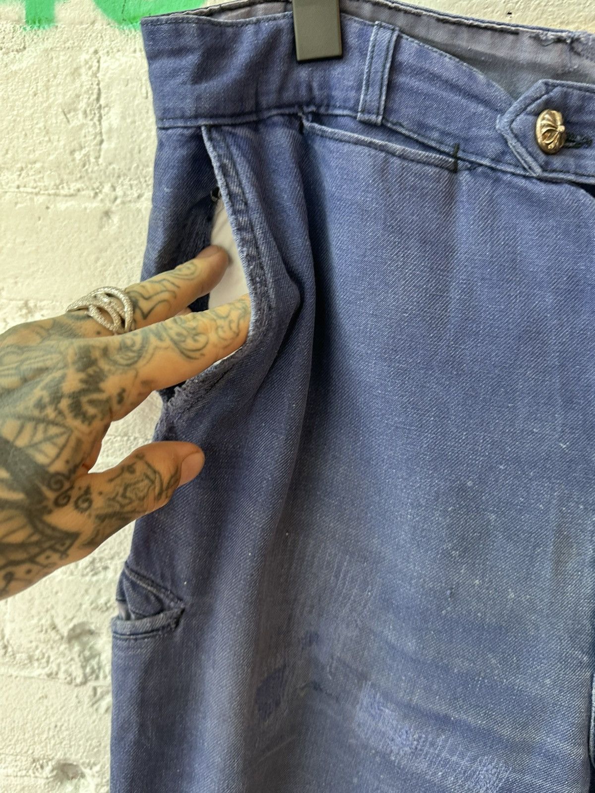 Chrome Hearts Chrome Hearts 100 Cross patch FLOODED JEANS PANTS 32 33 34 Size US 32 / EU 48 - 9 Thumbnail