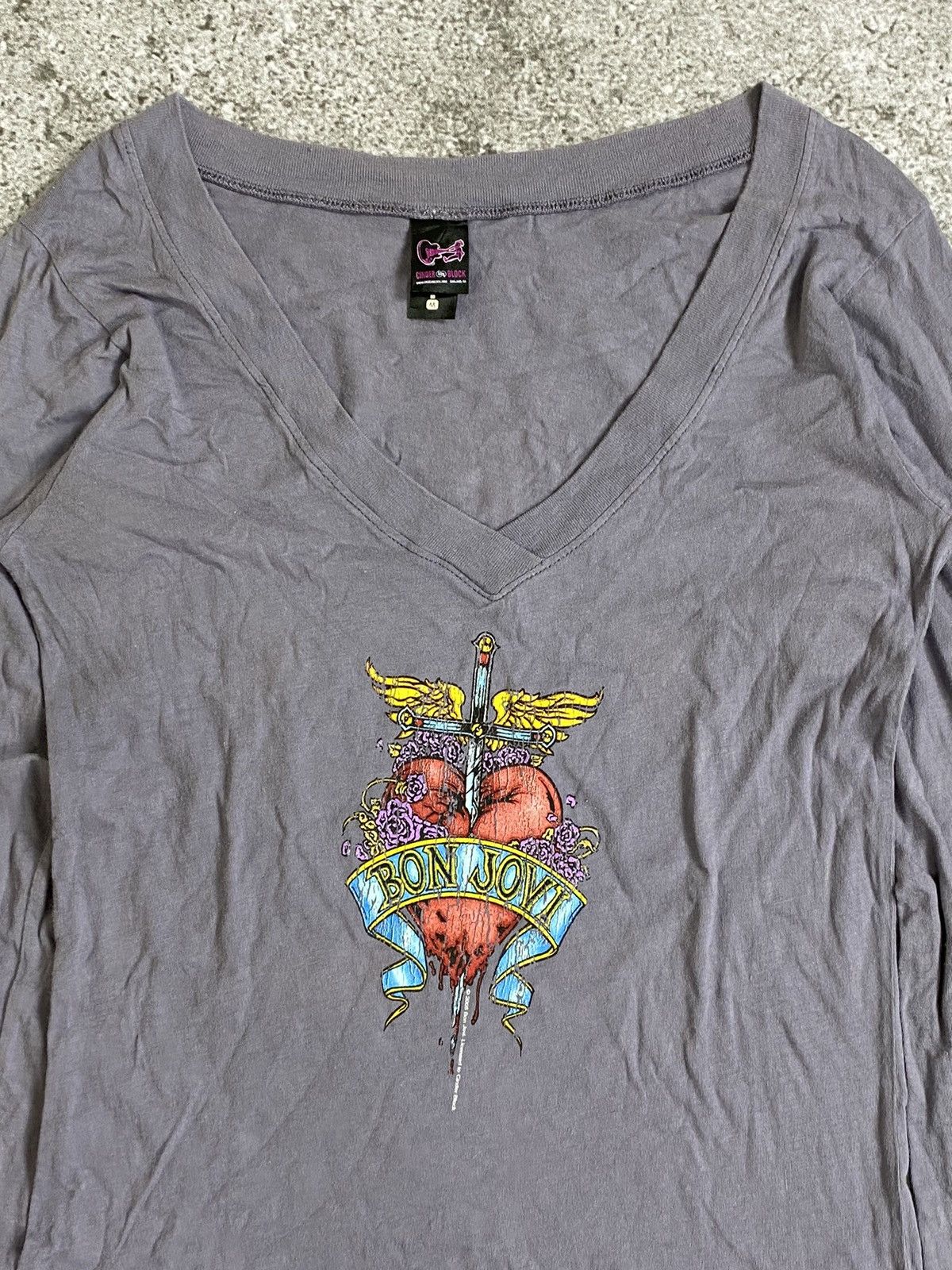 Band Tees × Vintage Vintage 2005 Bon jovi longsleeve Size M / US 6-8 / IT 42-44 - 2 Thumbnail
