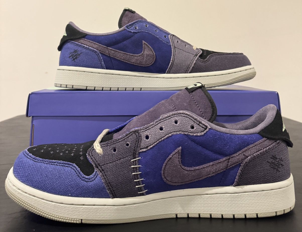 Jordan Brand Size 12 - Zion Williamson x Air Jordan 1 Retro OG Low Voodoo Size US 12 / EU 45 - 3 Thumbnail