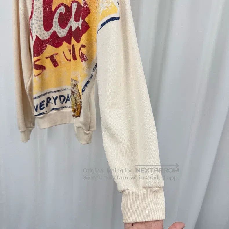 Acne Studios Acne Studios Beige water-washed print hooded sweatshirt Size US XXS / EU 40 - 4 Thumbnail