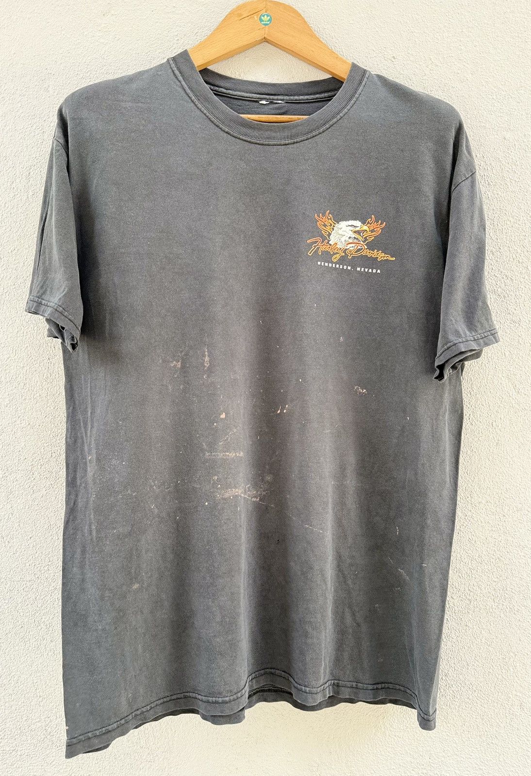 Harley Davidson Thrashed Vintage Harley Davidson Flame Bad Ass Bagger Tee Size US L / EU 52-54 / 3 - 3 Thumbnail