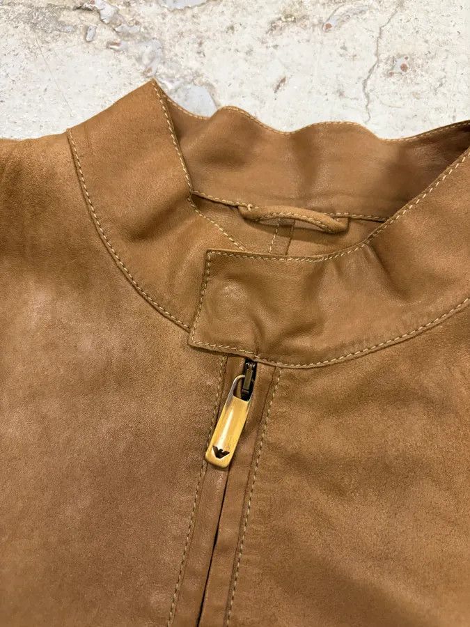 Emporio Armani SS2006 Emporio Armani Pure Brown Leather Jacket Size US S / EU 44-46 / 1 - 5 Thumbnail
