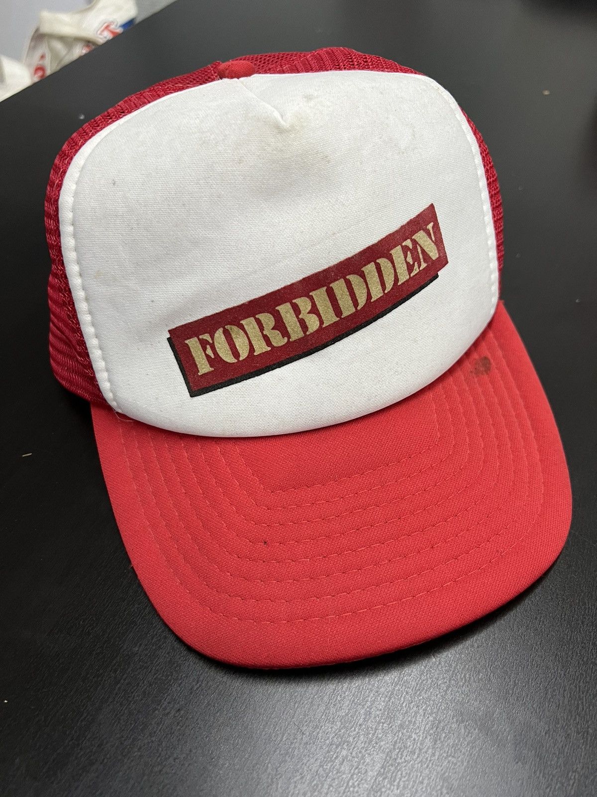 Band Tees × Vintage 90s Vintage Forbidden Rock Band Trucker Hat Size ONE SIZE - 1 Thumbnail