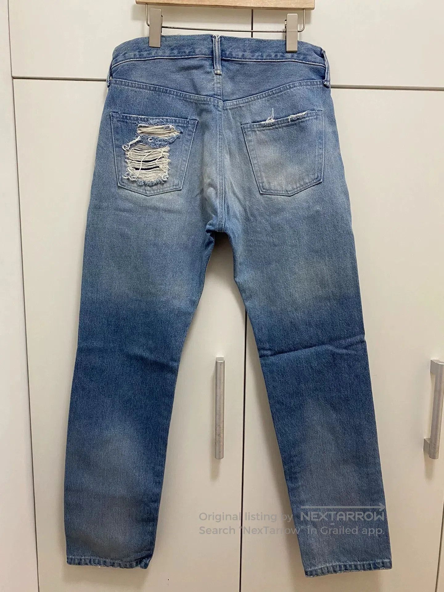 Ambush Design Ambush Washed Distressed Ripped Jeans. Size US 38 / EU 54 - 2 Thumbnail