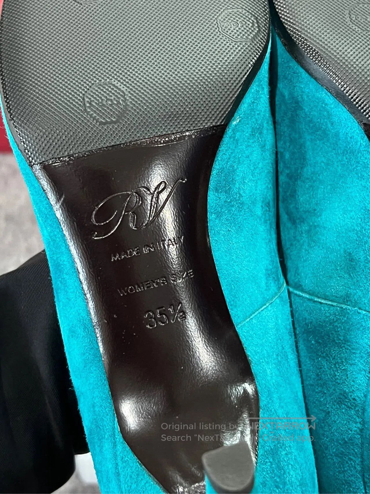 Roger Vivier Roger Vivier Blue Square Buckle High Heels| Size US 5 / IT 35 - 6 Thumbnail