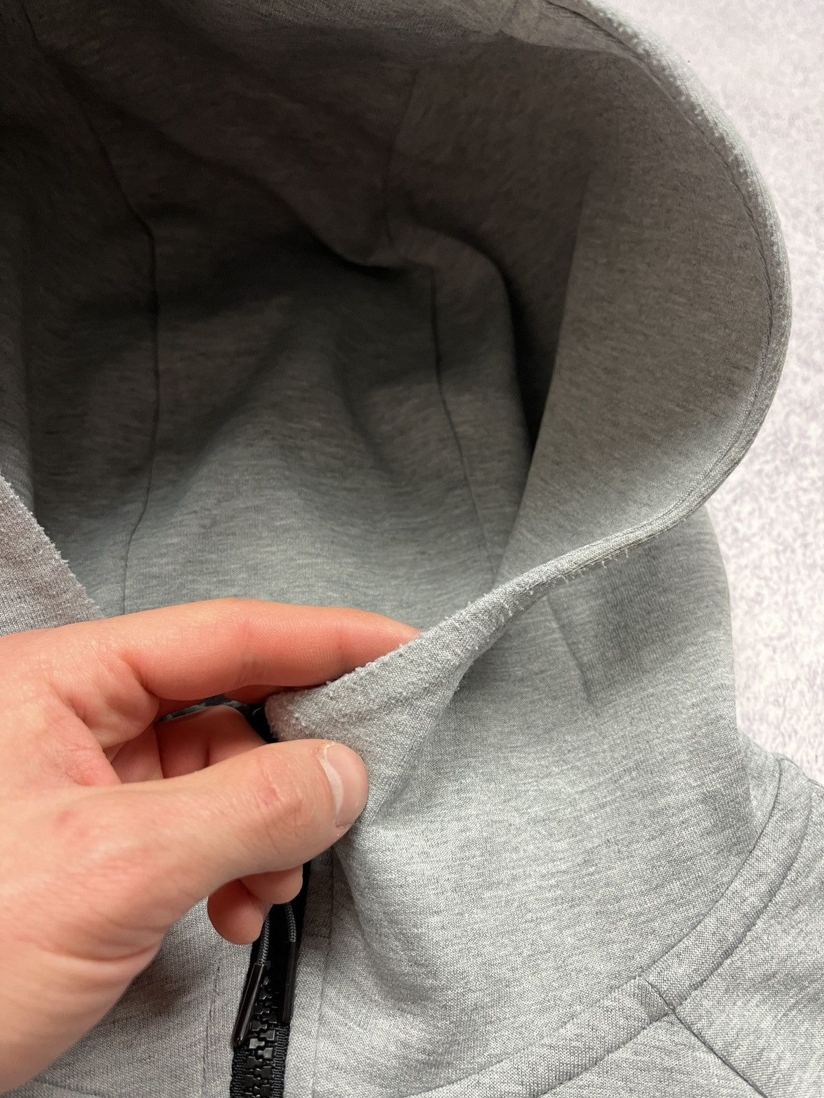 Japanese Brand Nike NSW Tech Fleece Zip Hoodie Drill Jacket Grey Size L Size US L / EU 52-54 / 3 - 22 Thumbnail