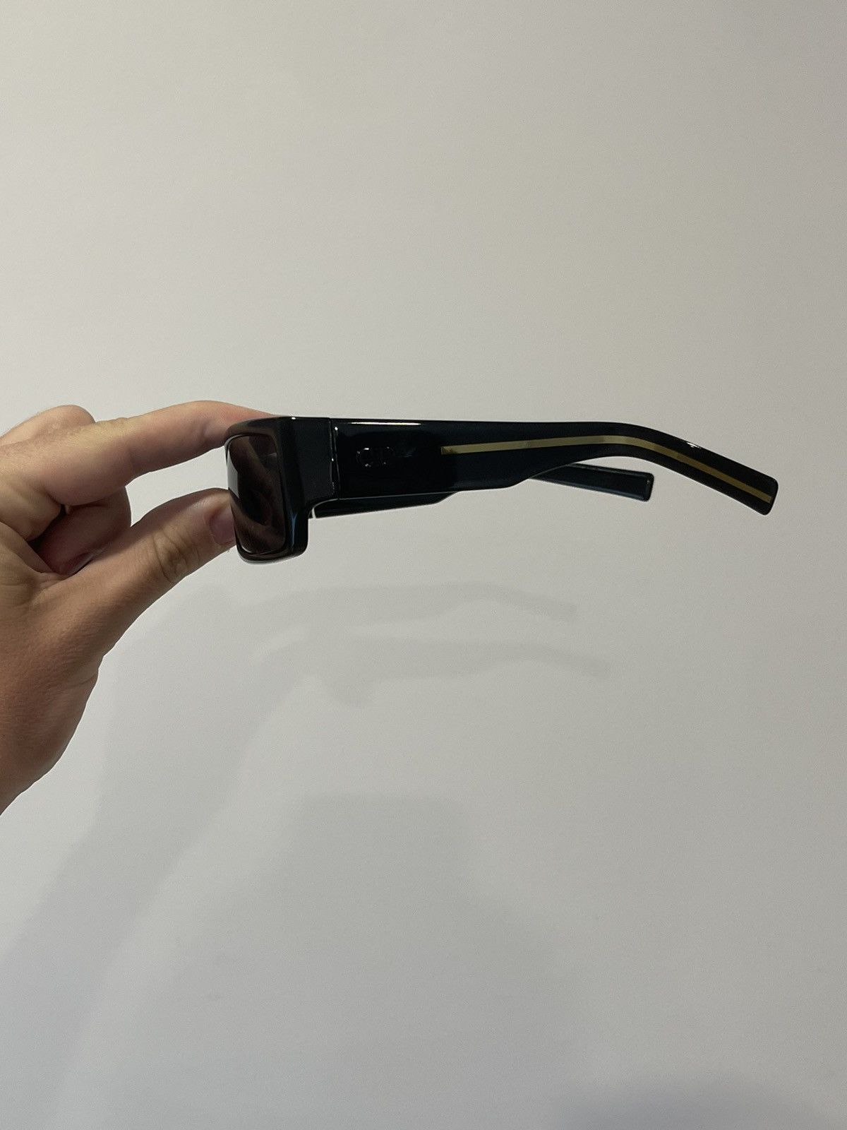 Dior × Hedi Slimane Dior Homme black tie 3/s thin sunglasses by Hedi Slimane Size ONE SIZE - 2 Thumbnail