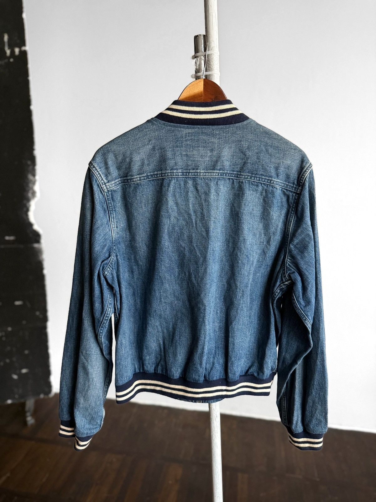Polo Ralph Lauren Polo Ralph Lauren Vintage Denim Bomber Jacket Flags Logo Size US L / EU 52-54 / 3 - 2 Thumbnail