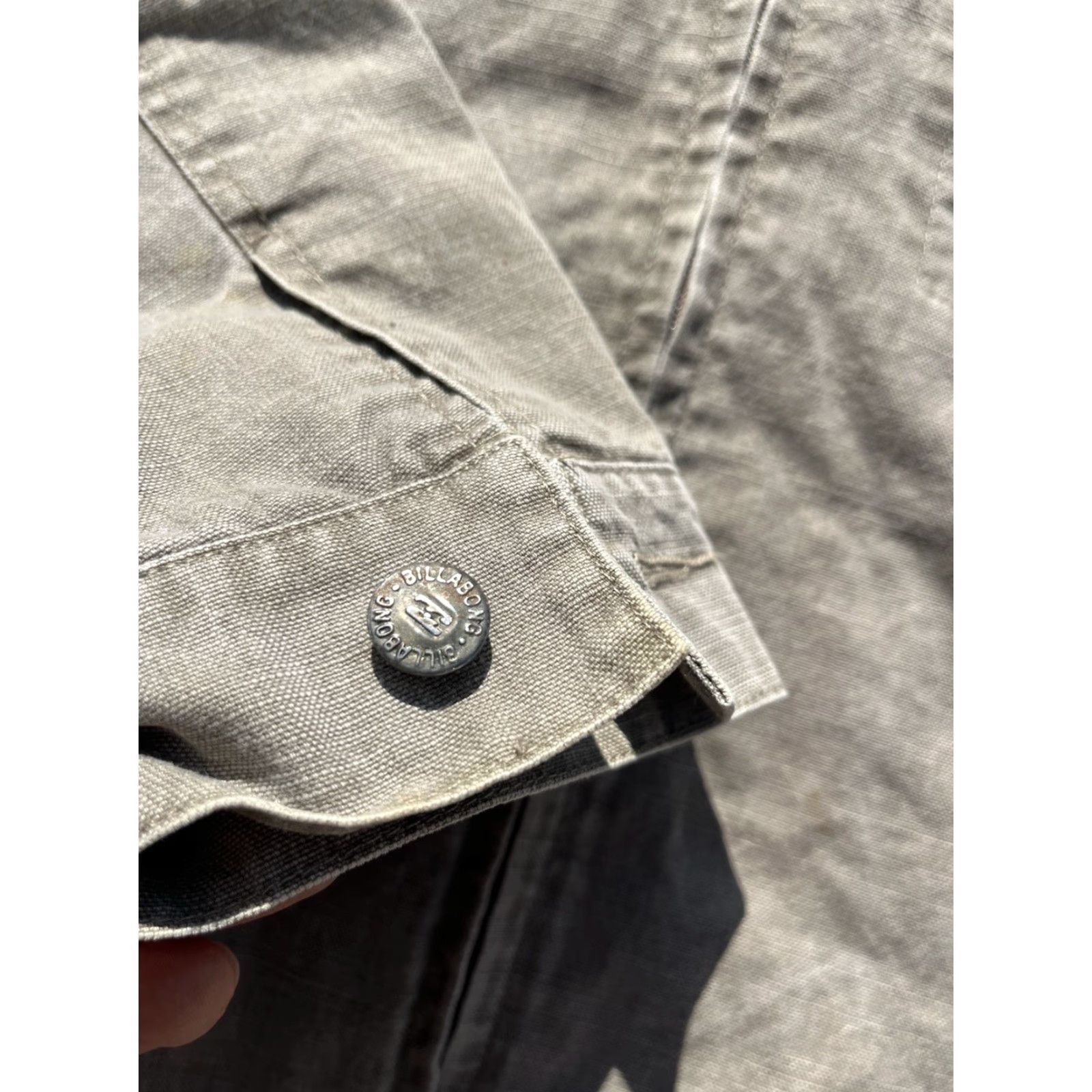 Billabong Billabong Jacket Beige Solid L Utility Zip Patches Surf Aussie Spell-Out Mens Jacket Size US L / EU 52-54 / 3 - 5 Thumbnail
