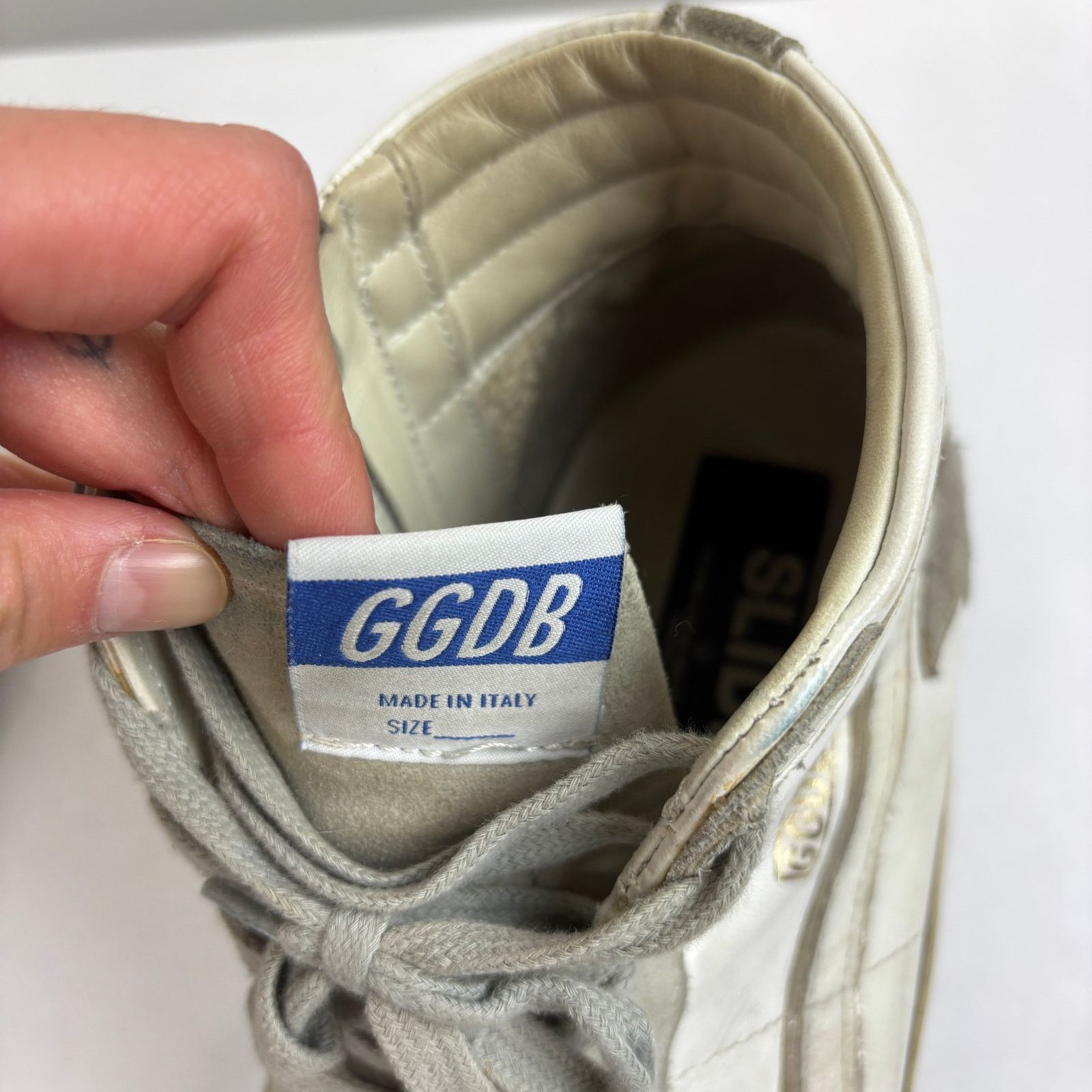 Golden Goose Golden Goose GGDB Slide High Top Leather Sneakers Men's 43 Size US 10 / EU 43 - 11 Thumbnail