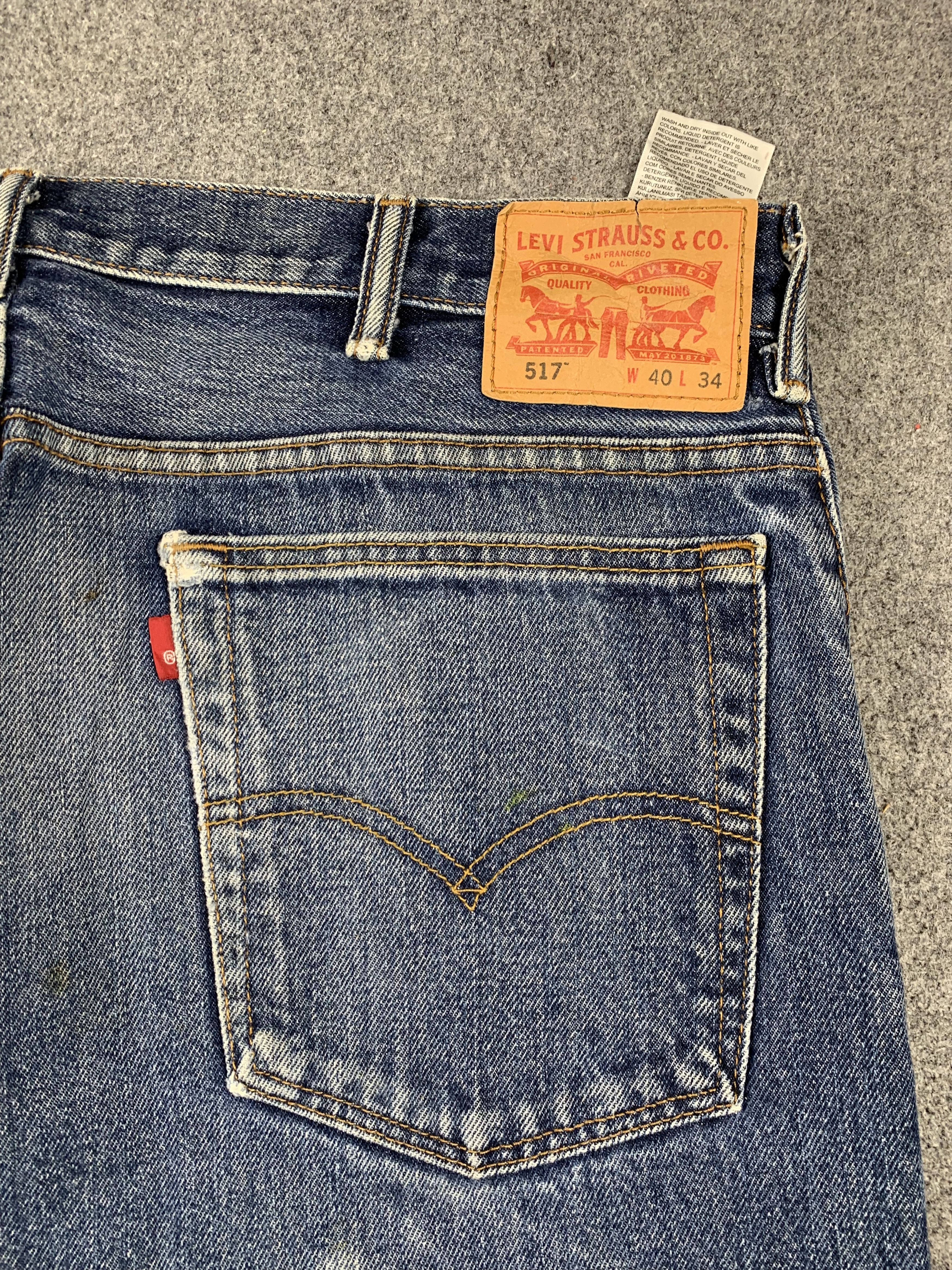 Levi's Vintage Levis 517 Flared Bootcut Splatter Paint Jeans DP2138 Size US 39 - 20 Thumbnail