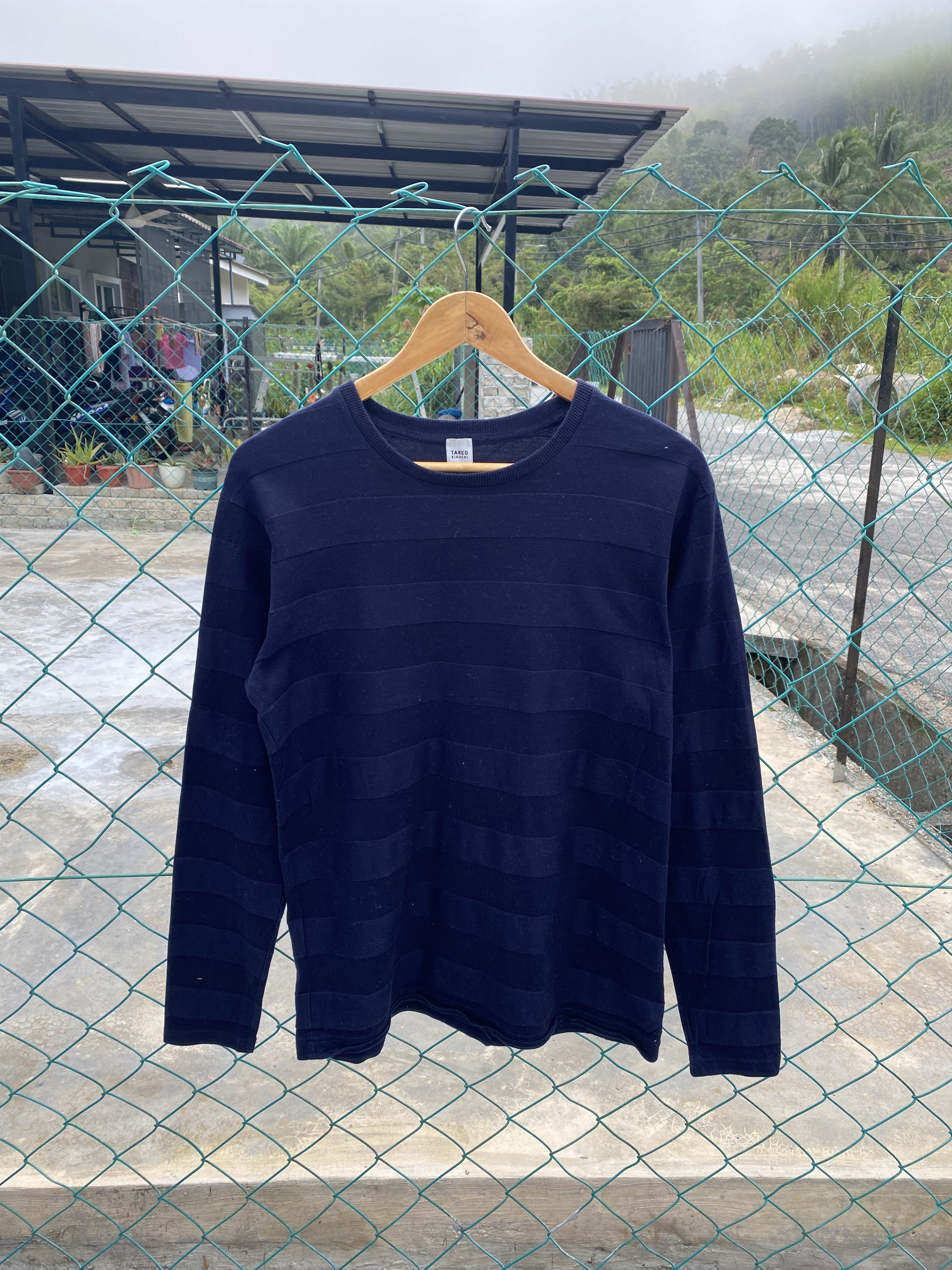 Takeo Kikuchi breton striped long sleeve tshirt