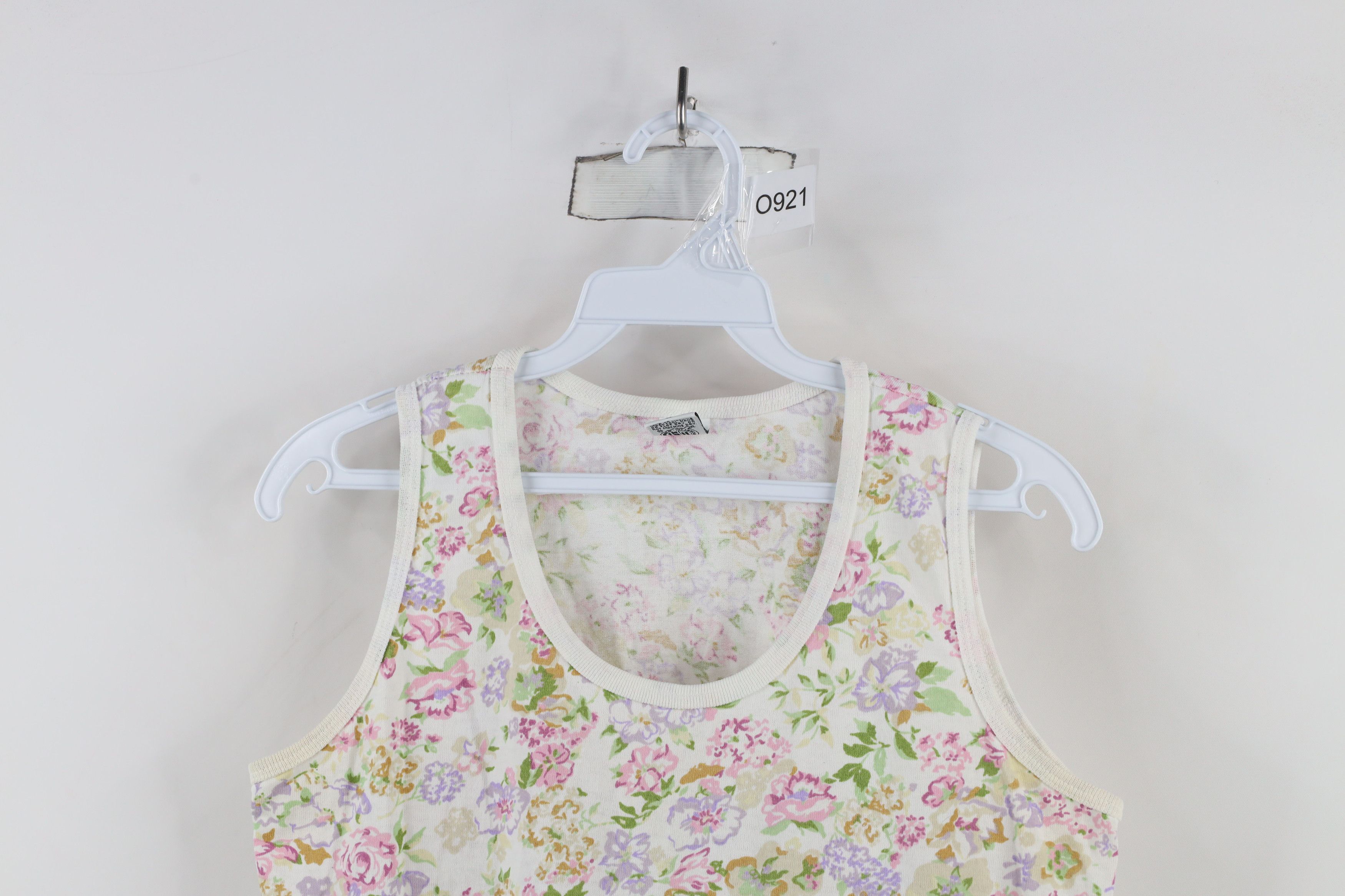 Vintage Vintage 90s Streetwear Floral Flower Tank Top T-Shirt USA Size L / US 10 / IT 46 - 2 Thumbnail