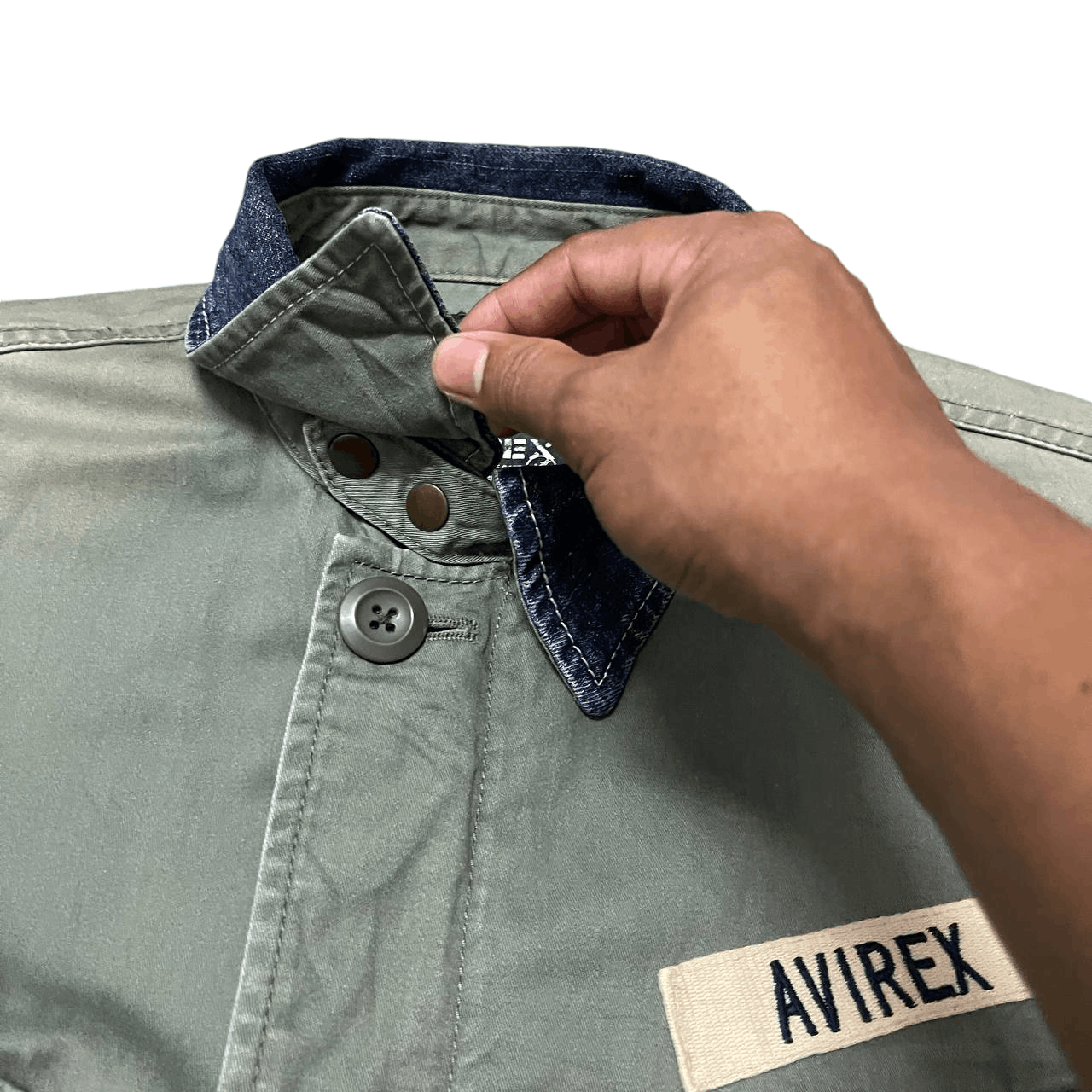 Avirex Vintage Avirex Multi Pocket Denim Part Jacket Military Size US XL / EU 56 / 4 - 5 Thumbnail