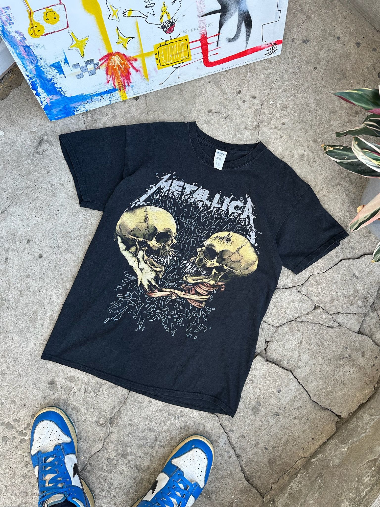 Band Tees Vintage Metallica Pushead Rock Band Tour Black T-shirt Size US M / EU 48-50 / 2 - 1 Thumbnail