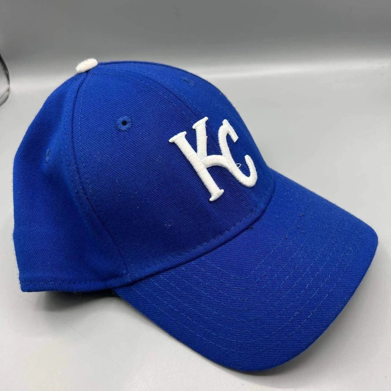 New Era Kansas City Royals Hat Men Small-Medium Blue Stretch Fitted Size ONE SIZE - 7 Thumbnail