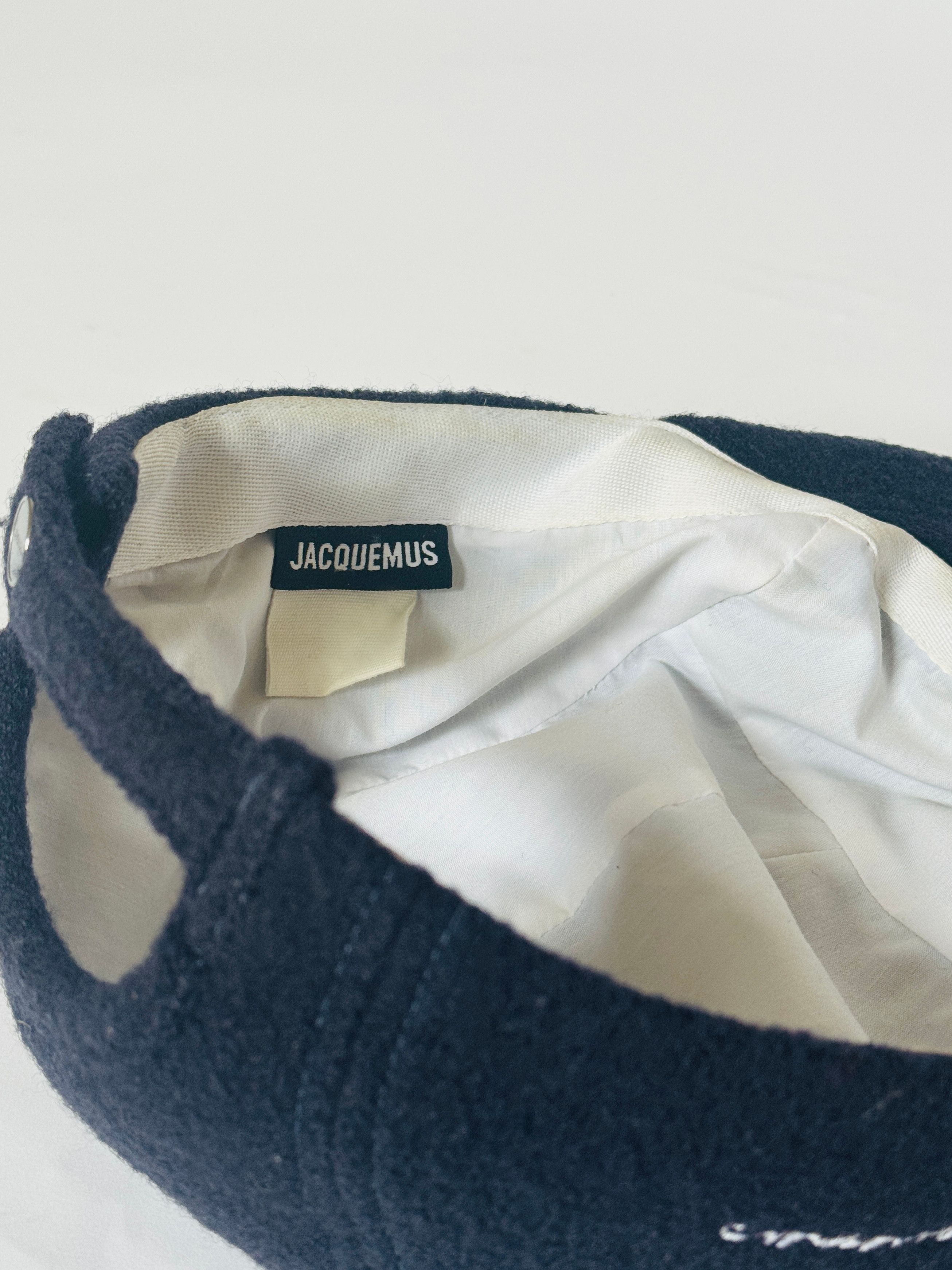 Jacquemus Jacquemus ‘La Casquette’ Navy Wool French Cap Size ONE SIZE - 4 Thumbnail