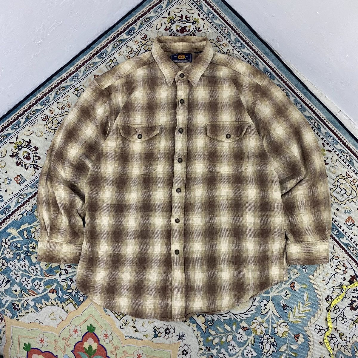 Route 66 2000s - Route 66 Usa Brown Veterano Flanel Shirt Size US L / EU 52-54 / 3 - 1 Thumbnail