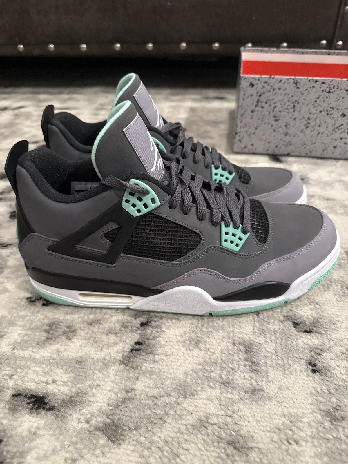 Jordan Brand Air Jordan 4 Green Glow Size 11.5 Size US 11.5 / EU 44-45 - 6 Thumbnail