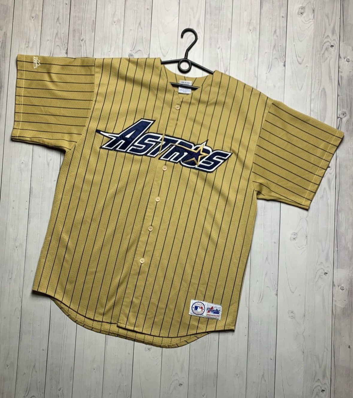 MLB × Vintage Vintage Houston Astros jersey Gold very rare USA size XL Size US XL / EU 56 / 4 - 7 Thumbnail