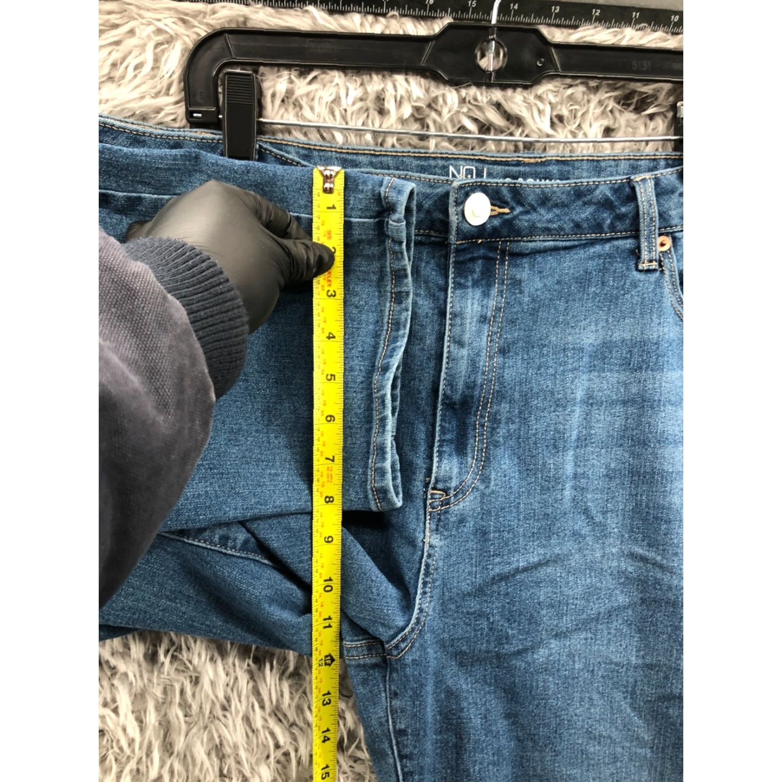 Vintage No Boundaries Jeans High Rise Mom Jeans Size 21 Juniors Medium Wash Blue Denim Women Adult Regular 5-Pocket Distressed? No—but no. Size 42" / US 20 - 4 Thumbnail