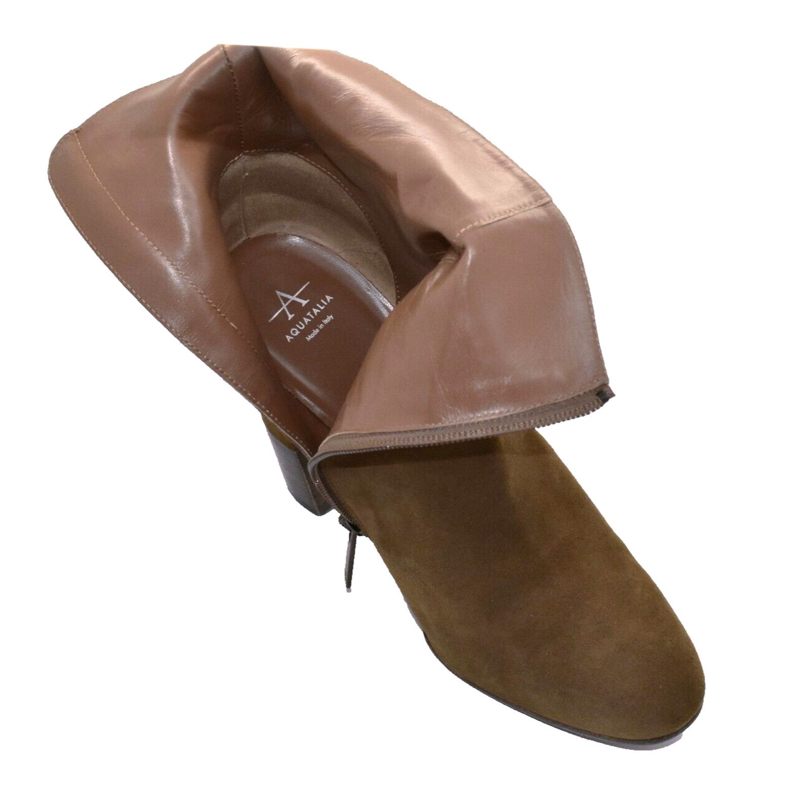 Aquatalia AQUATALIA Erika Suede Caramel Weatherproof Ankle Boots Sz 10 Size US 10 / IT 40 - 8 Thumbnail