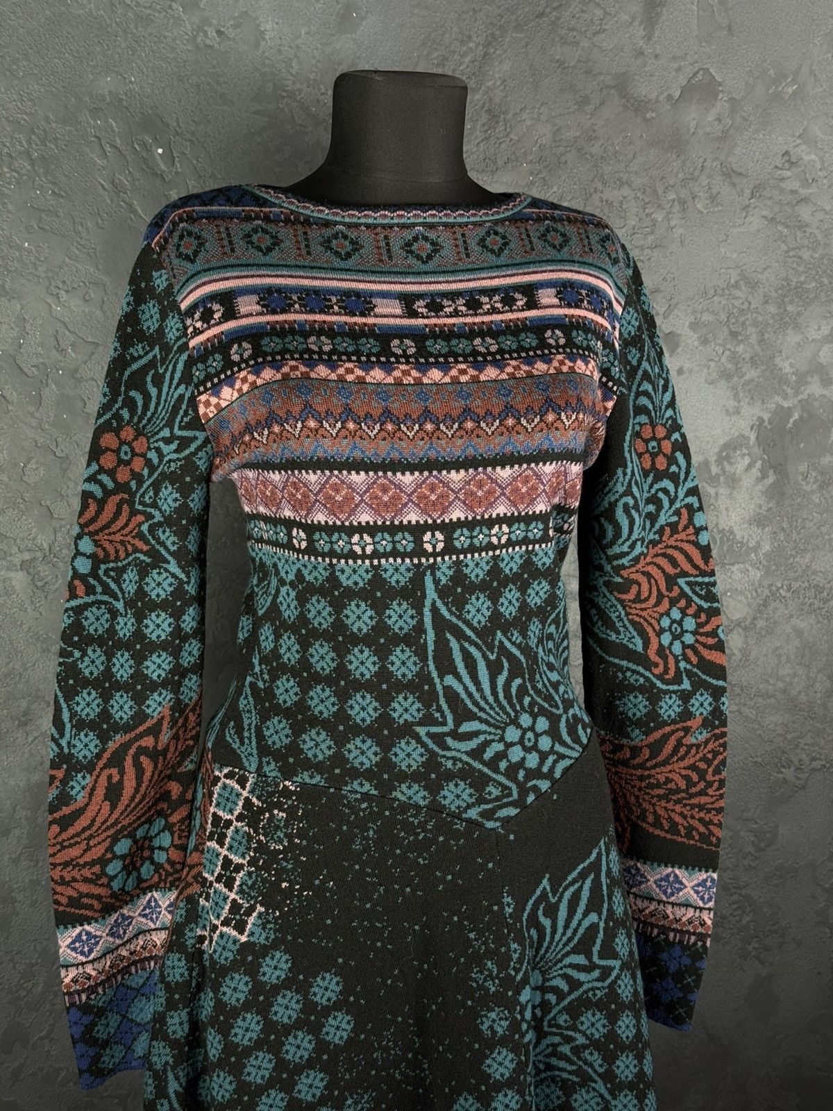 Other Ivko Woman Handwritten Emotions Wool Midi Dress Women’s Size S / US 4 / IT 40 - 2 Thumbnail
