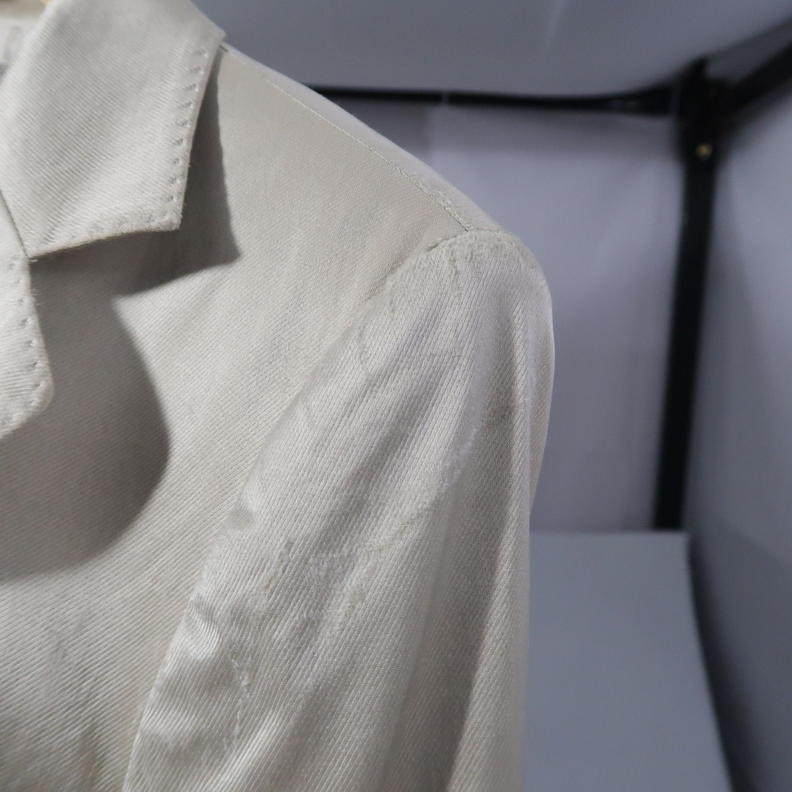Yohji Yamamoto 90s Yohji Yamamoto Ined Distressed Blazer Jacket Size US S / EU 44-46 / 1 - 11 Thumbnail