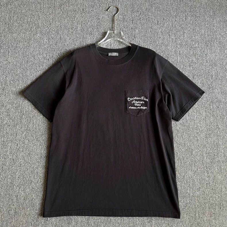 Dior Dior Slogon embroidered logo short-sleeved T-shirt Size US M / EU 48-50 / 2 - 1 Thumbnail