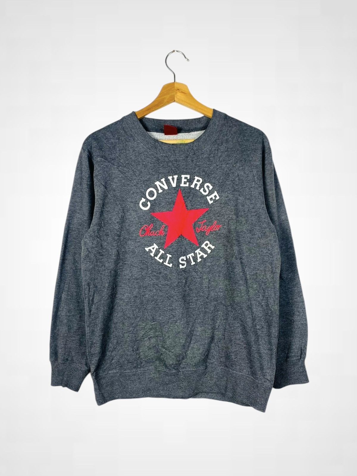 Converse Vintage Converse All Star Big Logo Sweatshirt Size US M / EU 48-50 / 2 - 1 Thumbnail