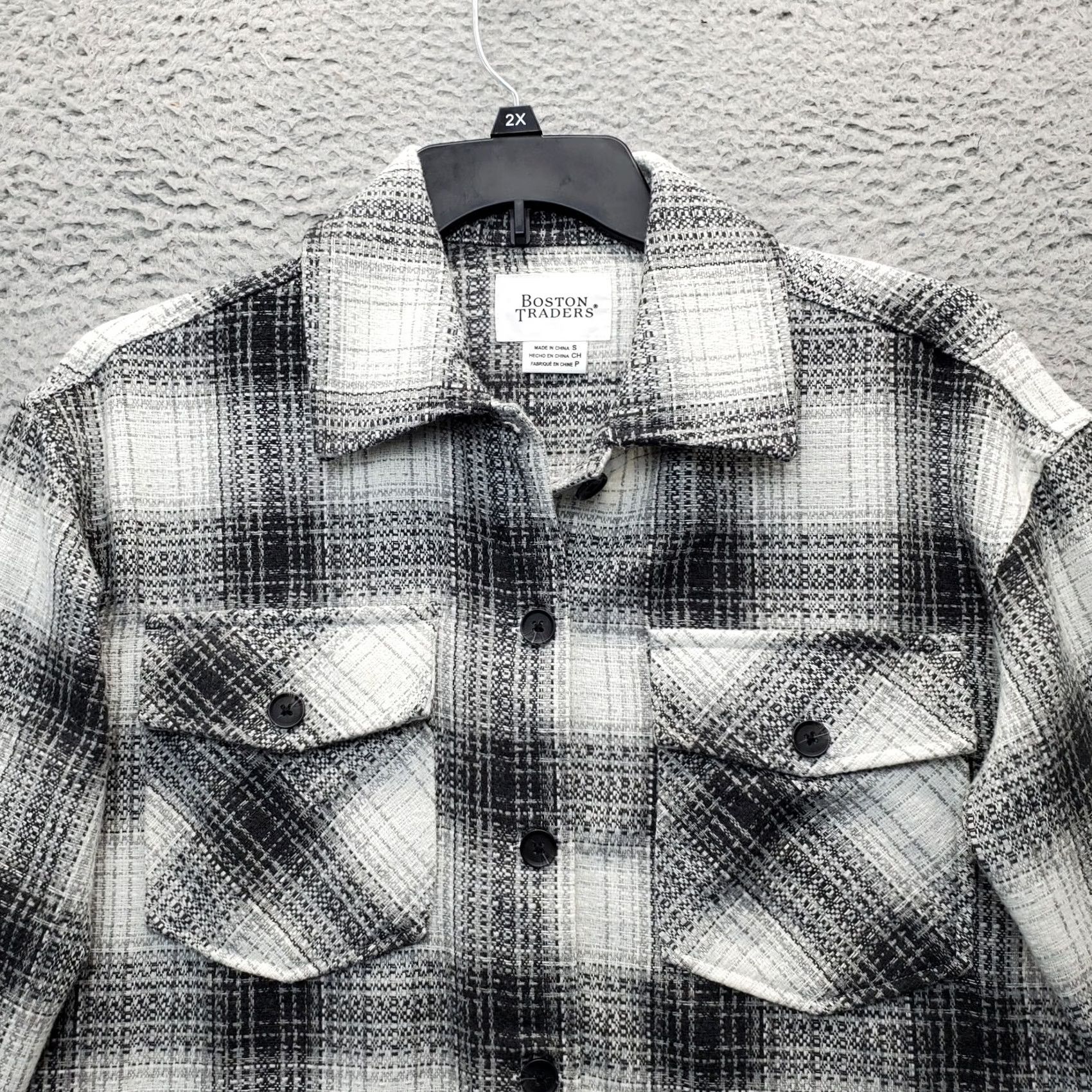 Vintage Boston Traders Shacket Womens Size S Multi Plaid Long Sleeve Chest Pocket Collared Jacket Size S / US 4 / IT 40 - 3 Thumbnail