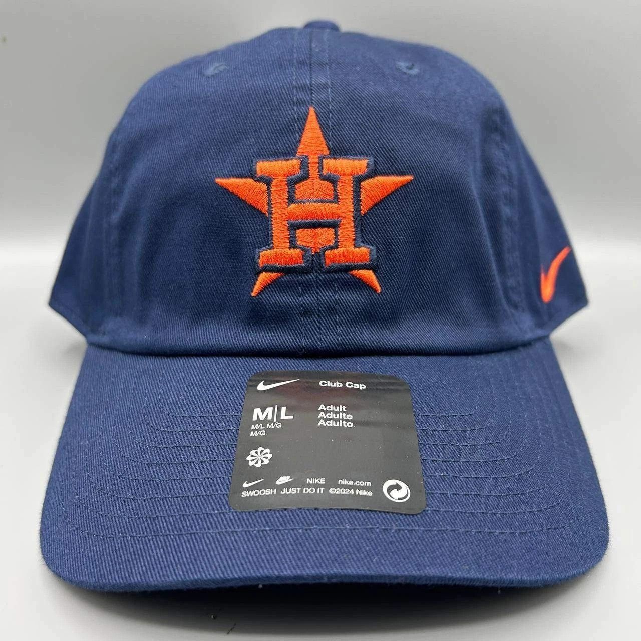 Nike Houston Astros x Nike Club Hat Men M-L Strap Back Cap New Size ONE SIZE - 1 Thumbnail